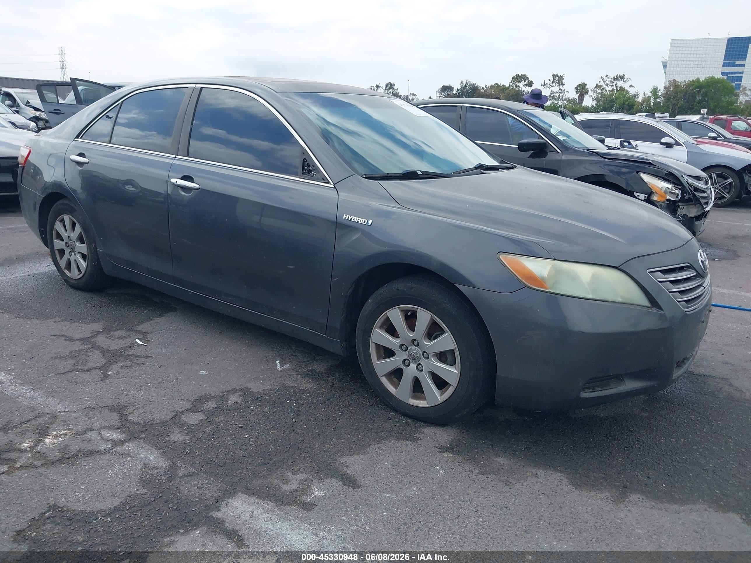 2007 Toyota Camry Hybrid VIN 4T1BB46K27U013432 IAAI salvage auction — Normal Wear, Clear - Dealer Only (California), sold $500 on 2026-07-09 (photo 1)