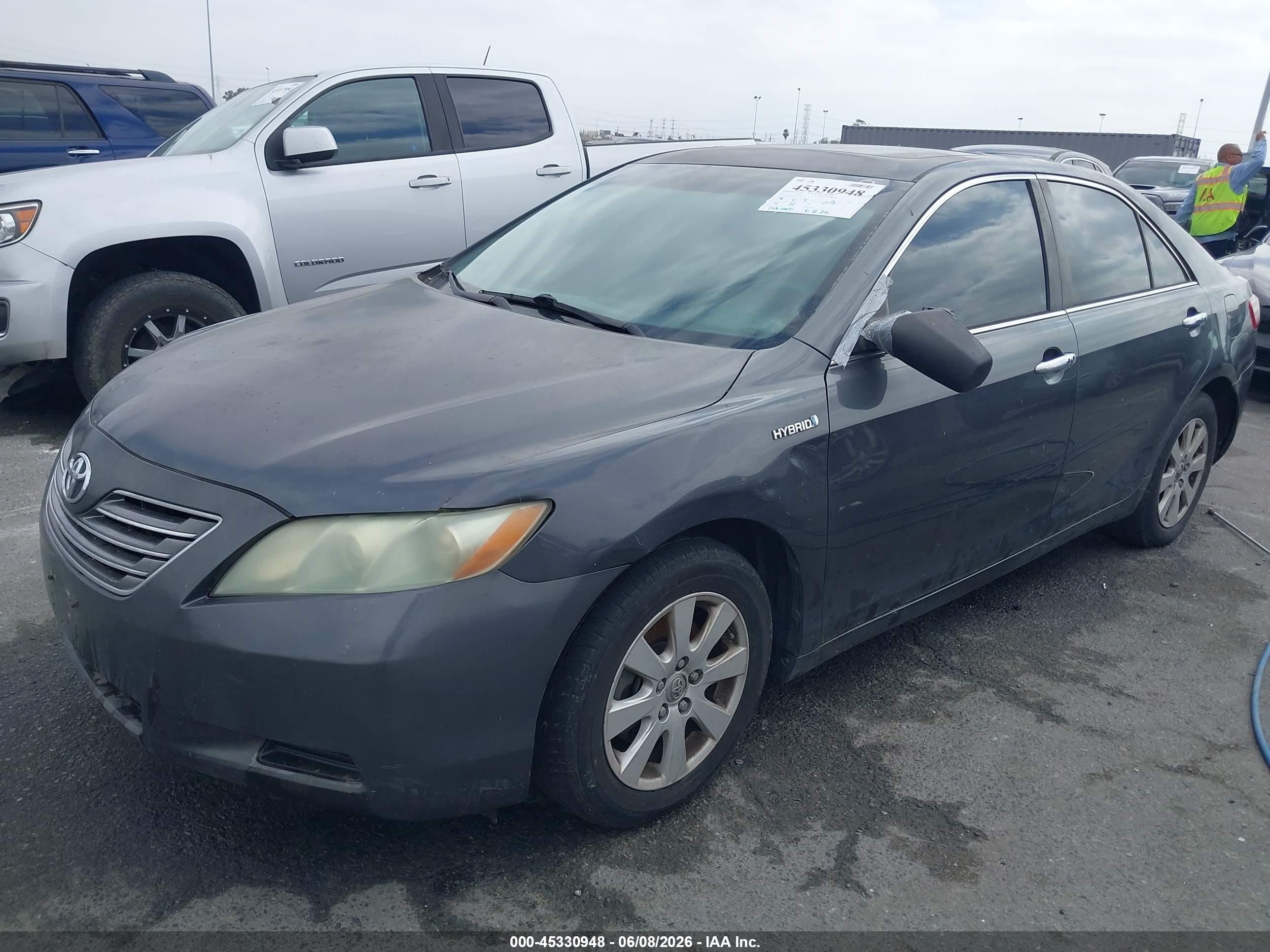 2007 Toyota Camry Hybrid VIN 4T1BB46K27U013432 IAAI salvage auction — Normal Wear, Clear - Dealer Only (California), sold $500 on 2026-07-09 (photo 2)