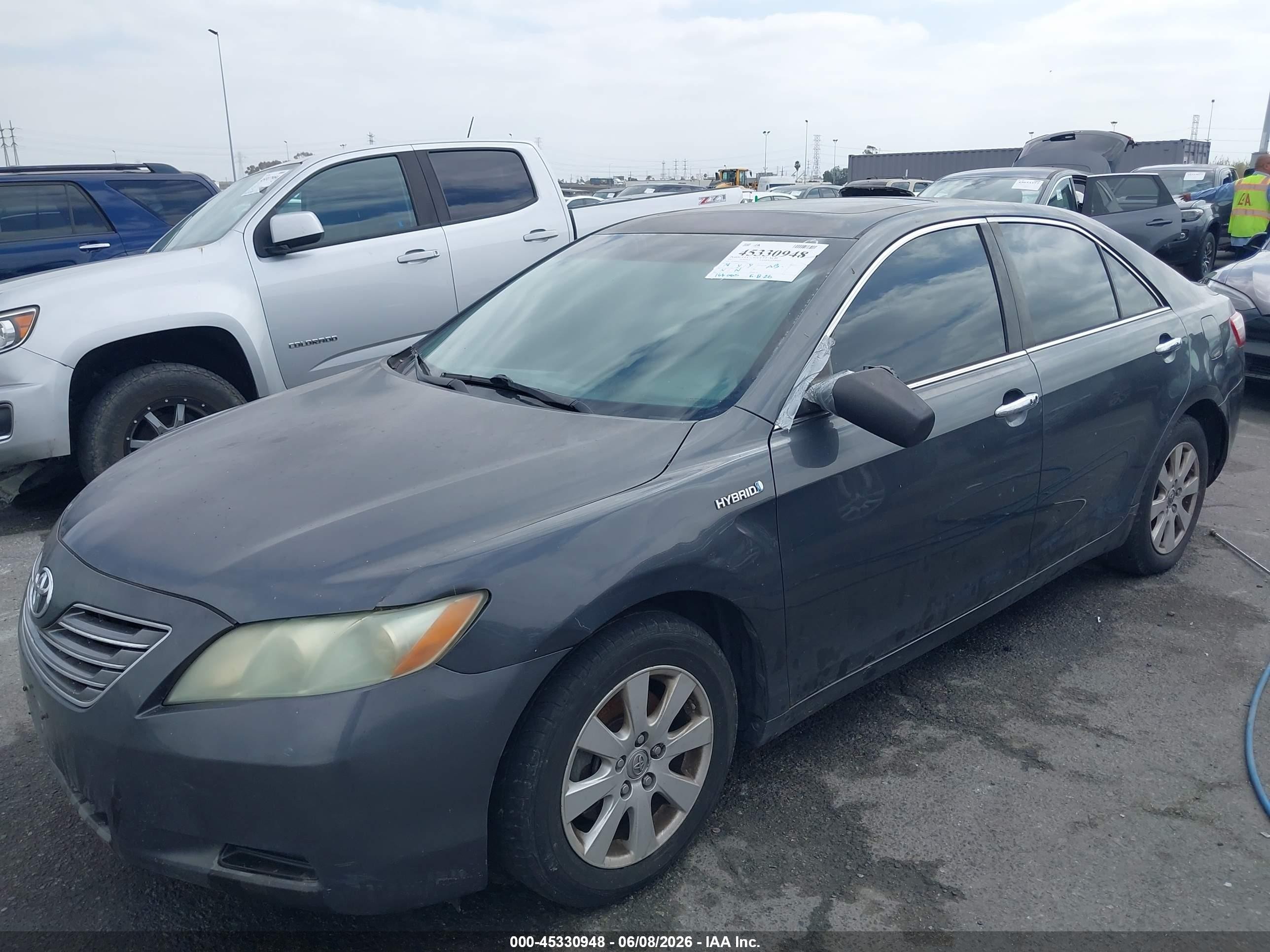 2007 Toyota Camry Hybrid VIN 4T1BB46K27U013432 IAAI salvage auction — Normal Wear, Clear - Dealer Only (California), sold $500 on 2026-07-09 (photo 6)