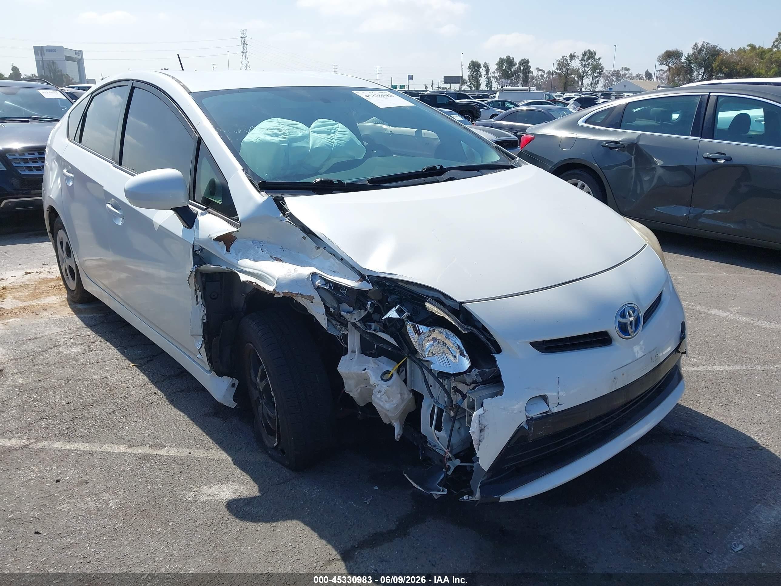 2012 Toyota Prius VIN JTDKN3DU8C1612762 IAAI salvage auction — Normal Wear, Salvage (California), sold $2,725 on 2026-07-06 (photo 1)