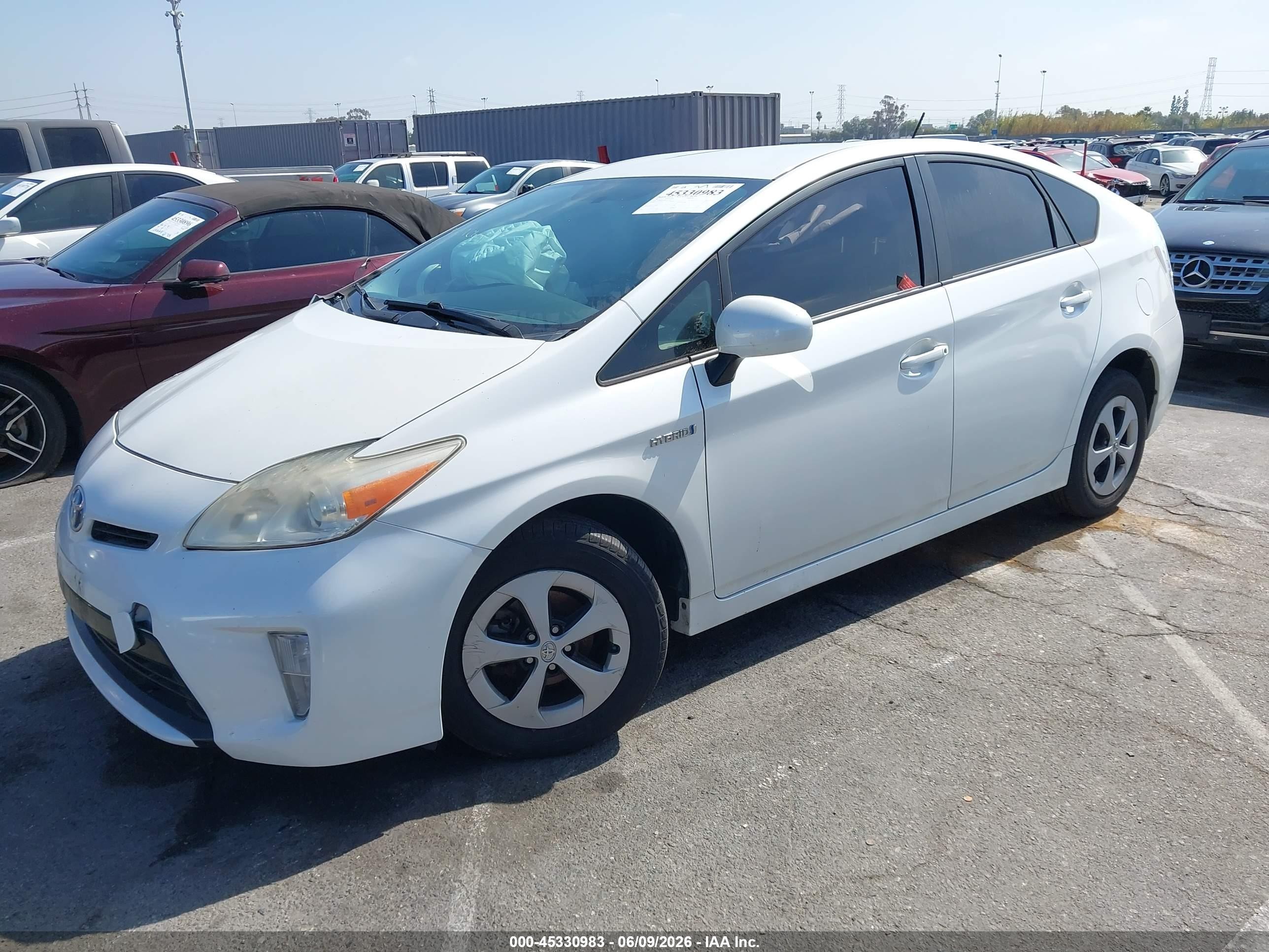 2012 Toyota Prius VIN JTDKN3DU8C1612762 IAAI salvage auction — Normal Wear, Salvage (California), sold $2,725 on 2026-07-06 (photo 2)