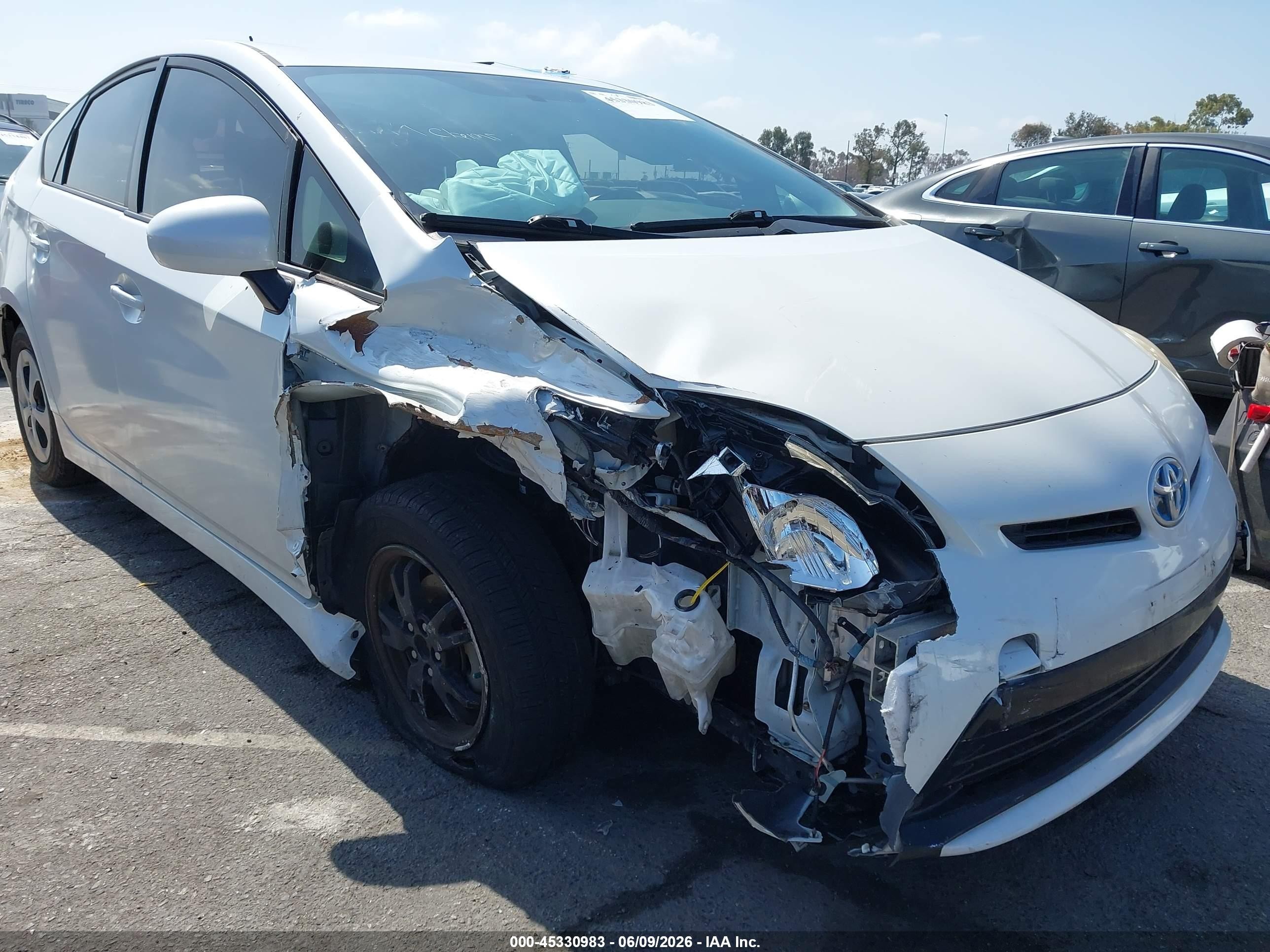2012 Toyota Prius VIN JTDKN3DU8C1612762 IAAI salvage auction — Normal Wear, Salvage (California), sold $2,725 on 2026-07-06 (photo 6)