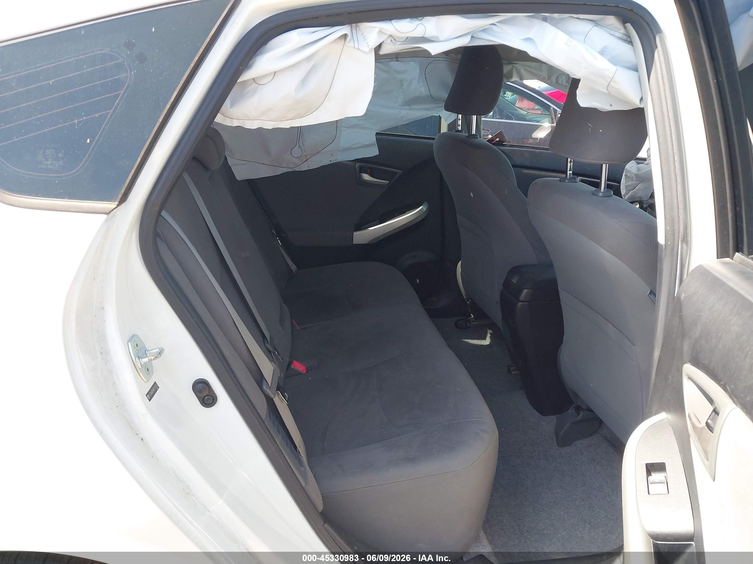 2012 Toyota Prius VIN JTDKN3DU8C1612762 IAAI salvage auction — Normal Wear, Salvage (California), sold $2,725 on 2026-07-06 (photo 8)