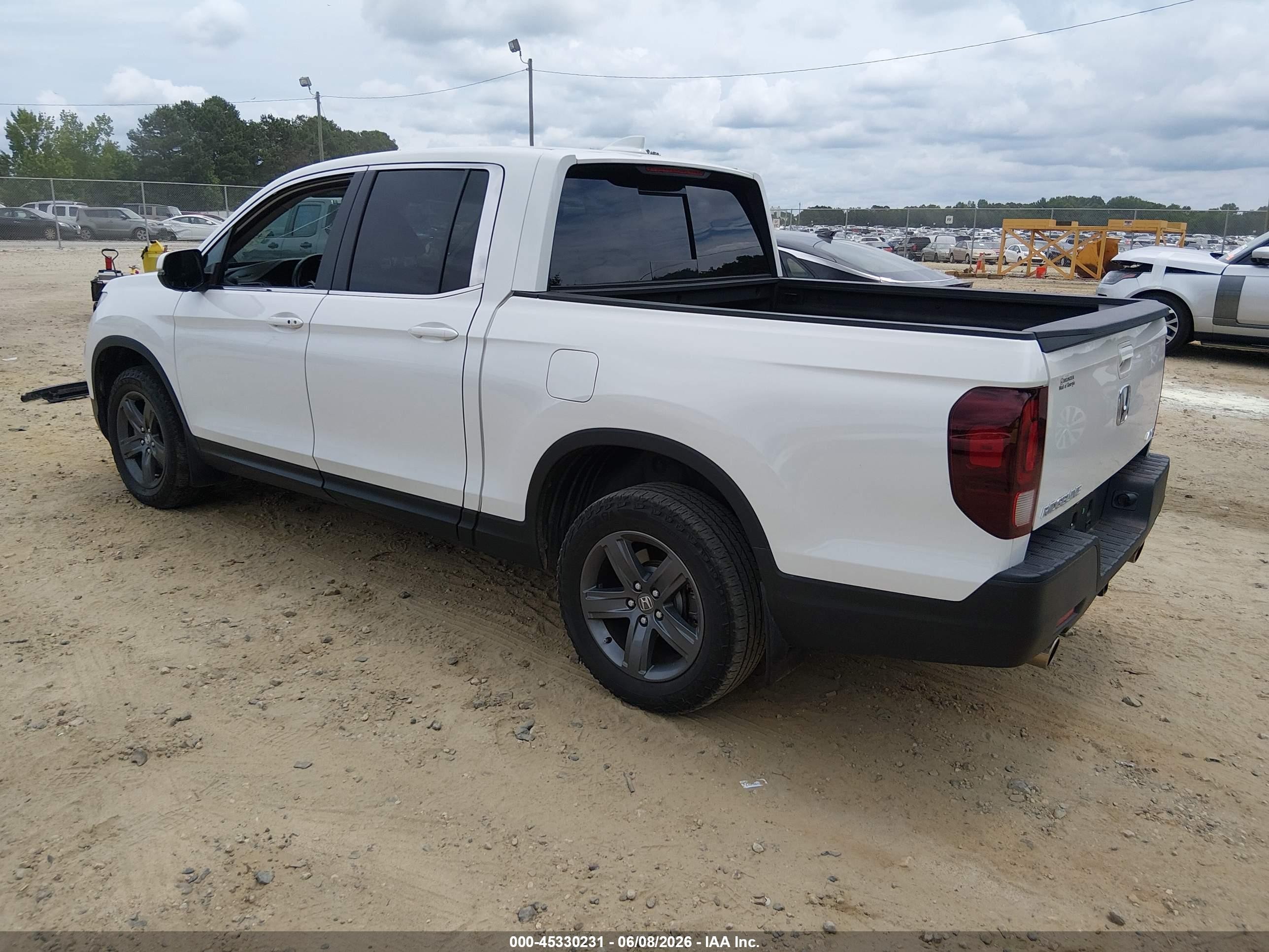 2021 Honda Ridgeline VIN 5FPYK3F51MB011377 IAAI salvage auction — Front End, Salvage (Georgia), sold $12,300 on 2026-10-09 (photo 3)