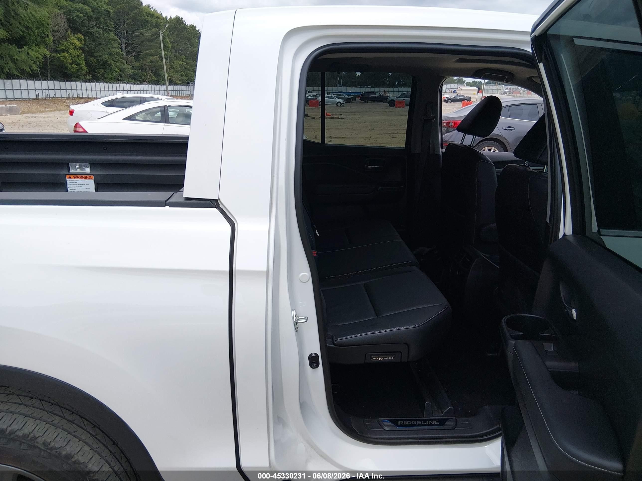 2021 Honda Ridgeline VIN 5FPYK3F51MB011377 IAAI salvage auction — Front End, Salvage (Georgia), sold $12,300 on 2026-10-09 (photo 8)