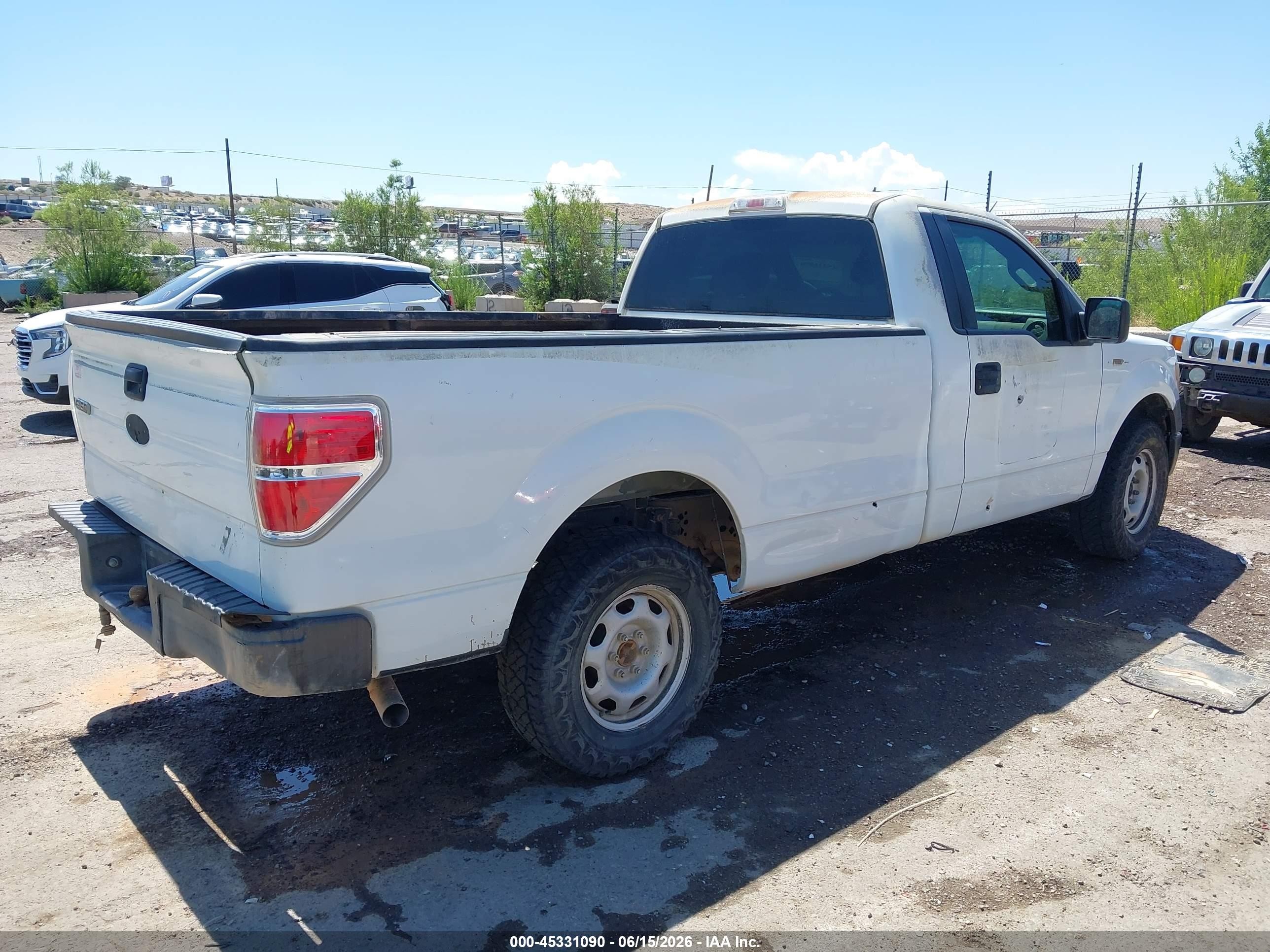 2011 Ford F-150 VIN 1FTMF1CMXBKD31728 IAAI salvage auction — Normal Wear, Clear (New Mexico), sold $650 on 2026-07-06 (photo 4)