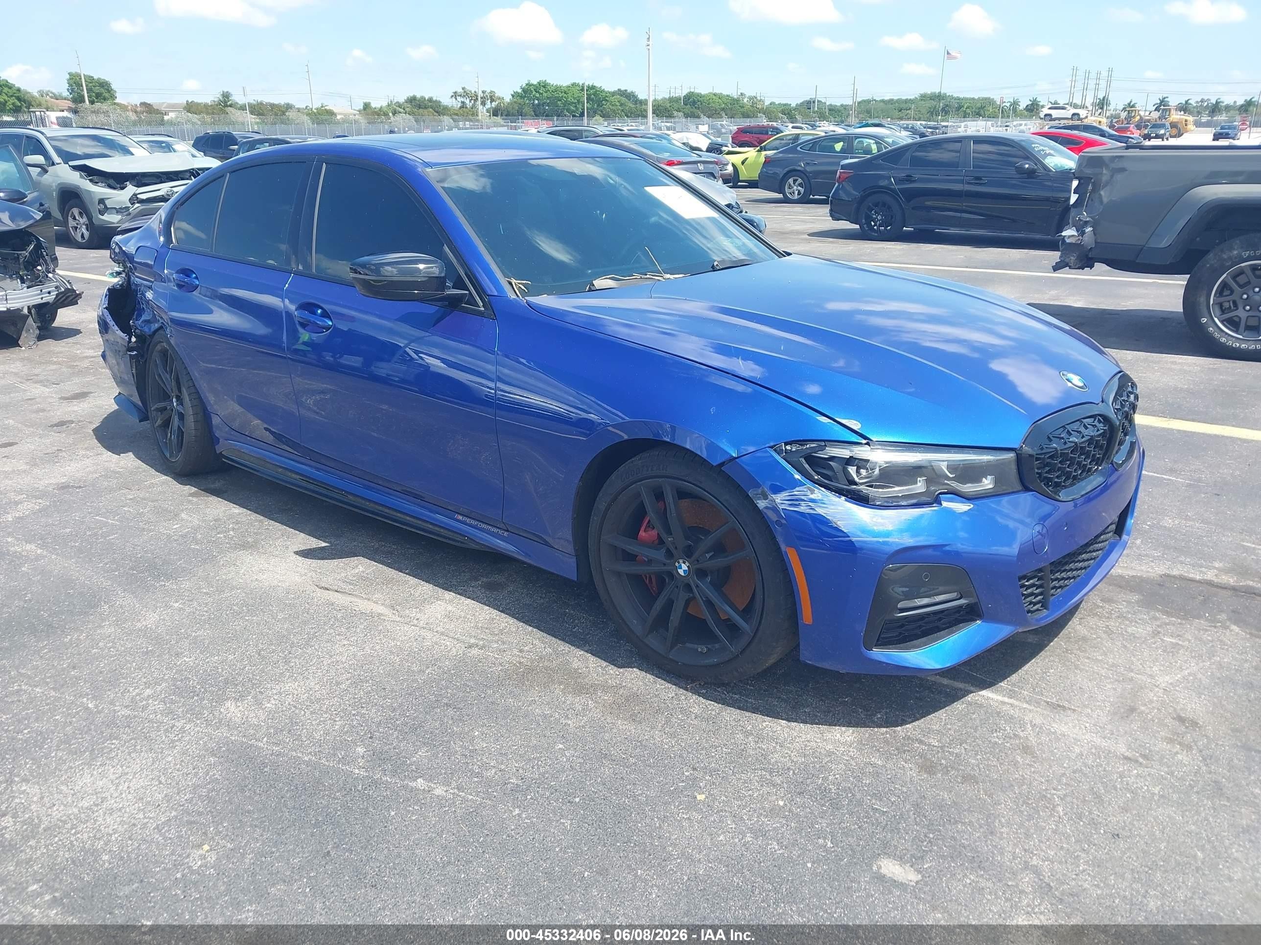 2022 BMW 3 Series VIN 3MW5R1J00N8C47786 — IAAI salvage auction photo