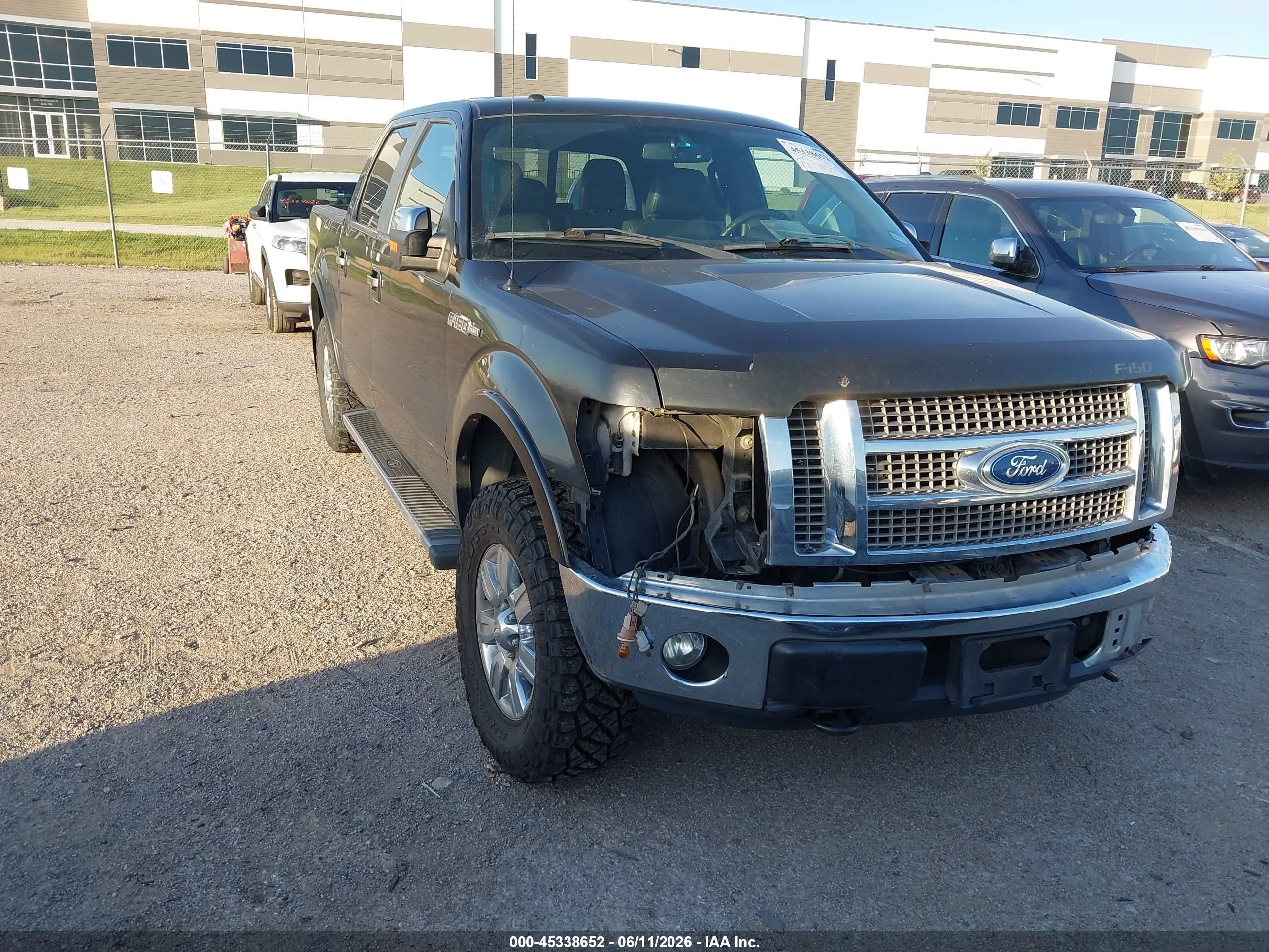 2011 Ford F-150 VIN 1FTFW1EF8BFC76969 IAAI salvage auction — Front End, Original (Texas), sold $3,400 on 2026-07-10 (photo 1)