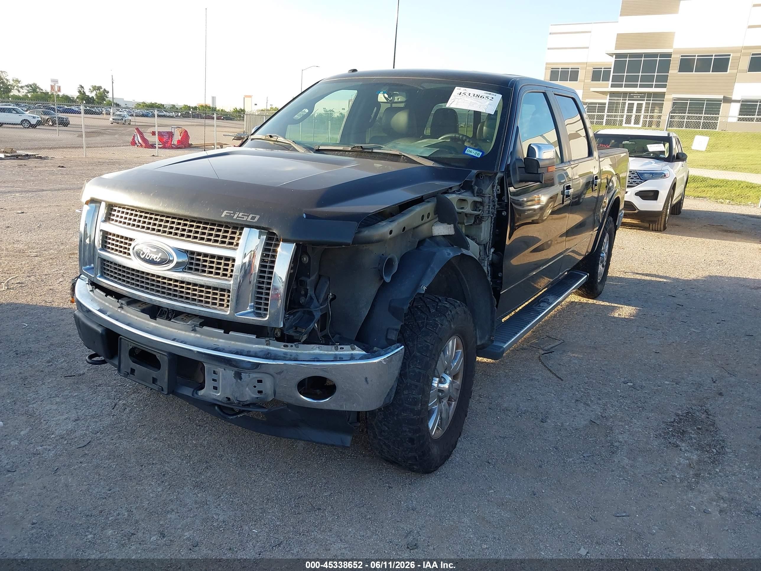 2011 Ford F-150 VIN 1FTFW1EF8BFC76969 IAAI salvage auction — Front End, Original (Texas), sold $3,400 on 2026-07-10 (photo 2)