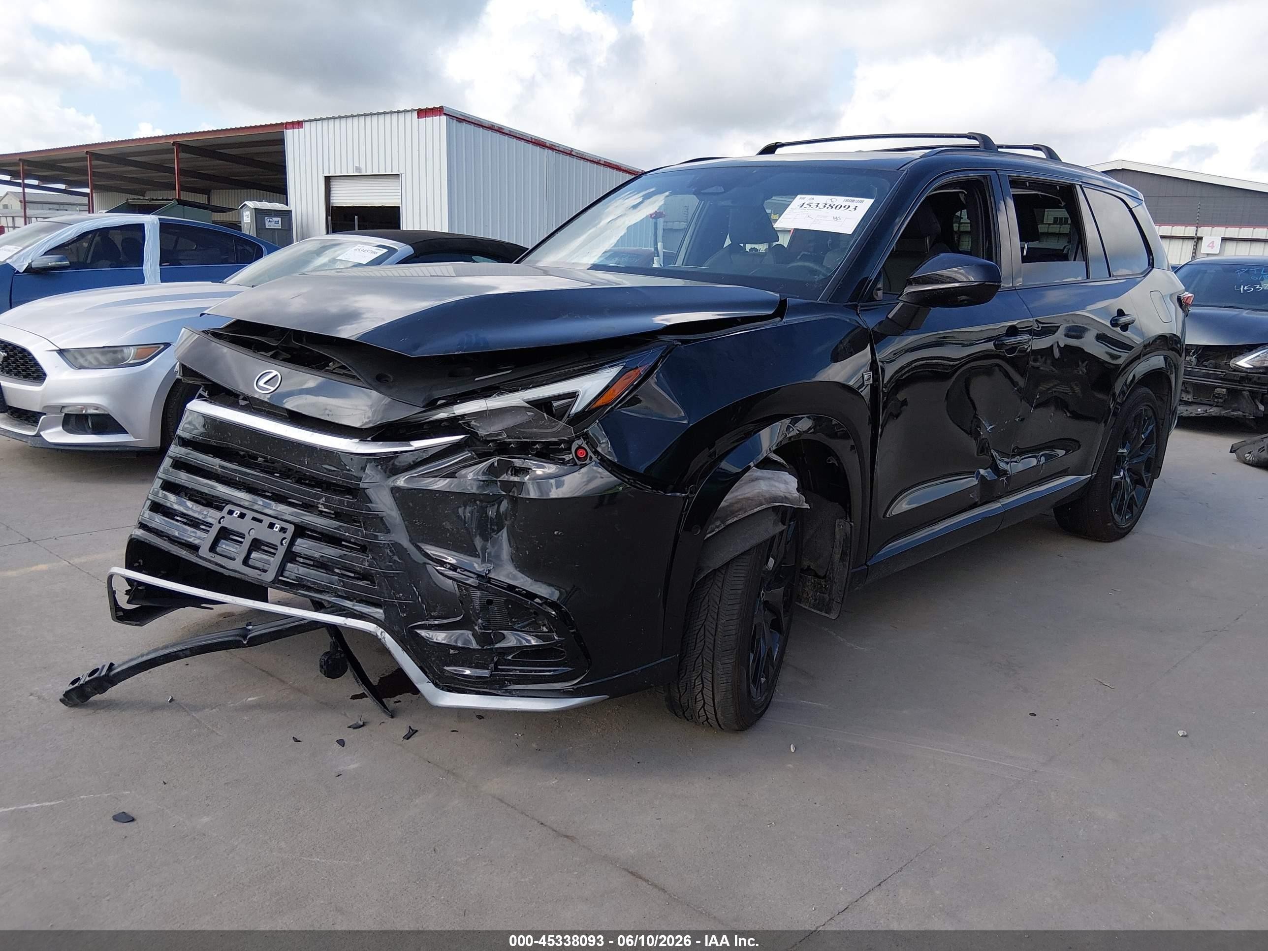 2024 Lexus Tx VIN 5TDABAB67RS005180 IAAI salvage auction — Front End, Original (Texas), sold $19,950 on 2026-08-18 (photo 2)