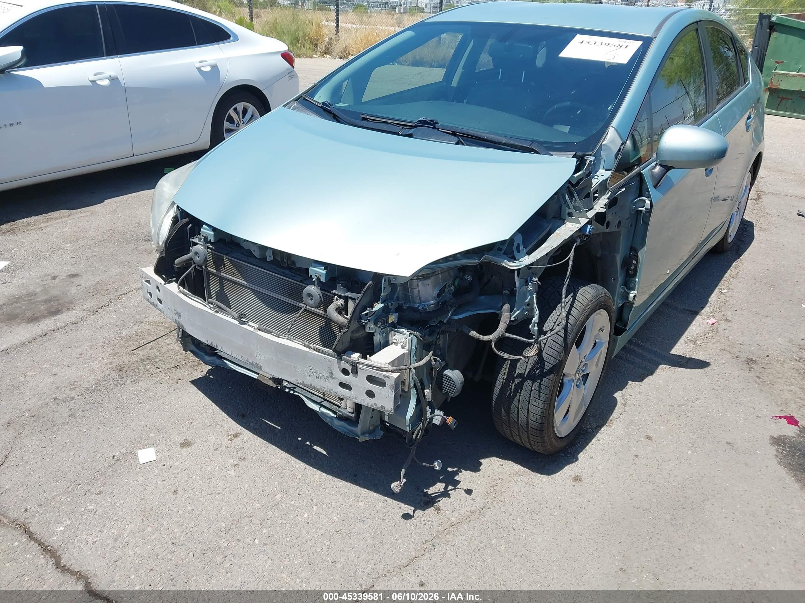 2013 Toyota Prius VIN JTDKN3DUXD5590063 IAAI salvage auction — Front End, Salvage (Arizona), sold $1,950 on 2026-07-03 (photo 6)