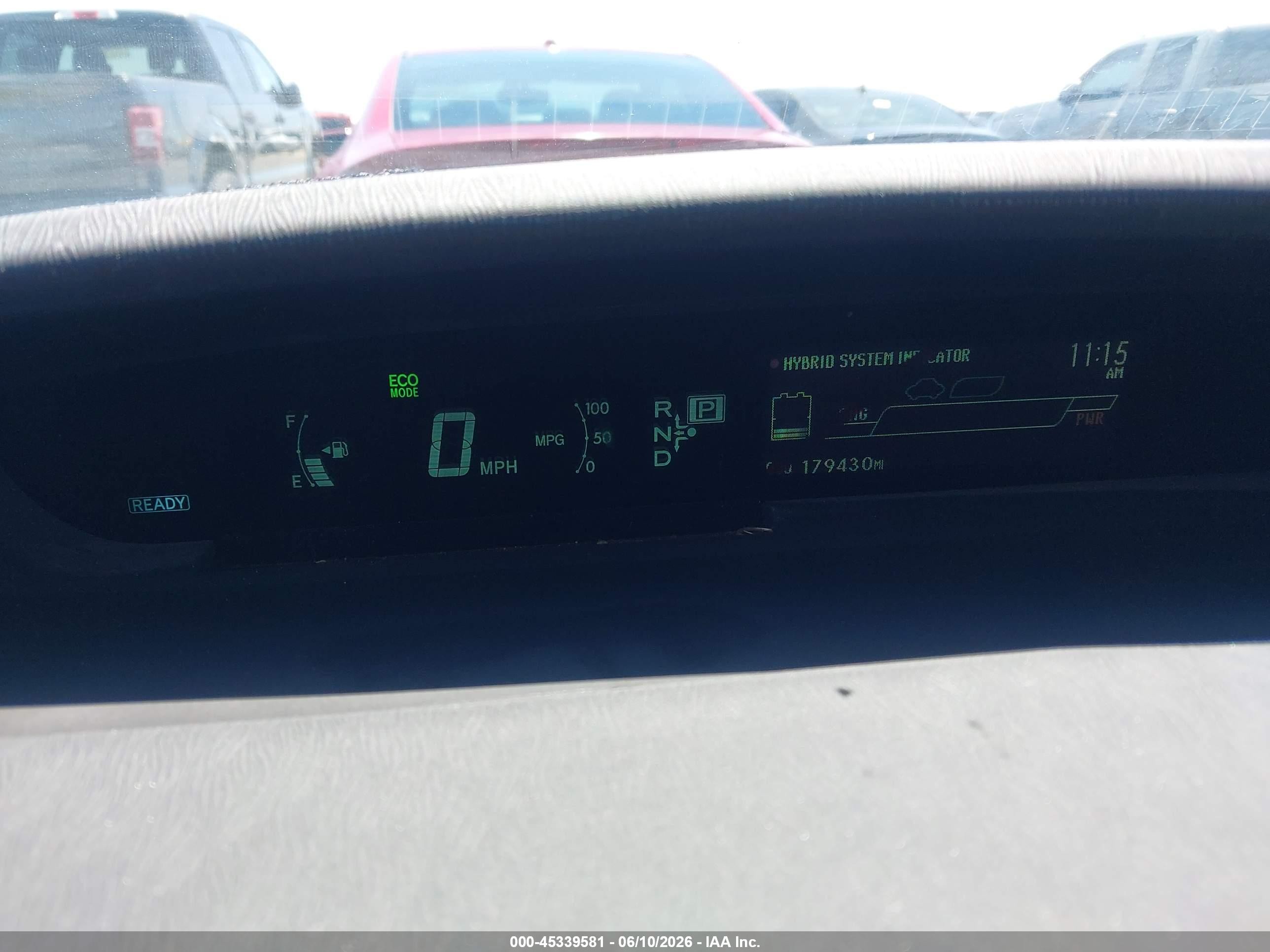 2013 Toyota Prius VIN JTDKN3DUXD5590063 IAAI salvage auction — Front End, Salvage (Arizona), sold $1,950 on 2026-07-03 (photo 7)