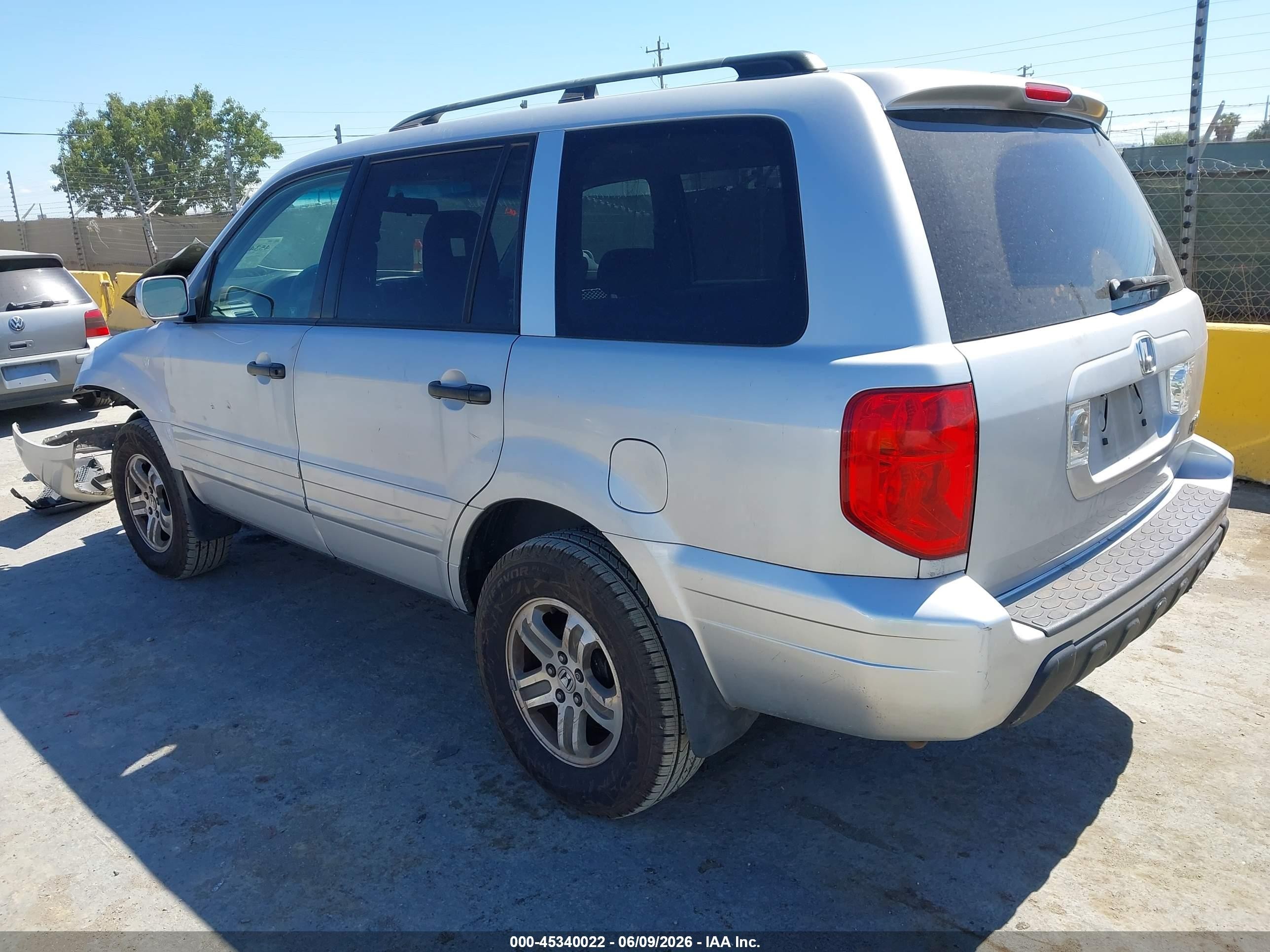 2004 Honda Pilot VIN 2HKYF18474H544597 IAAI salvage auction — Normal Wear, Clear - Dealer Only (California), sold $350 on 2026-07-09 (photo 3)