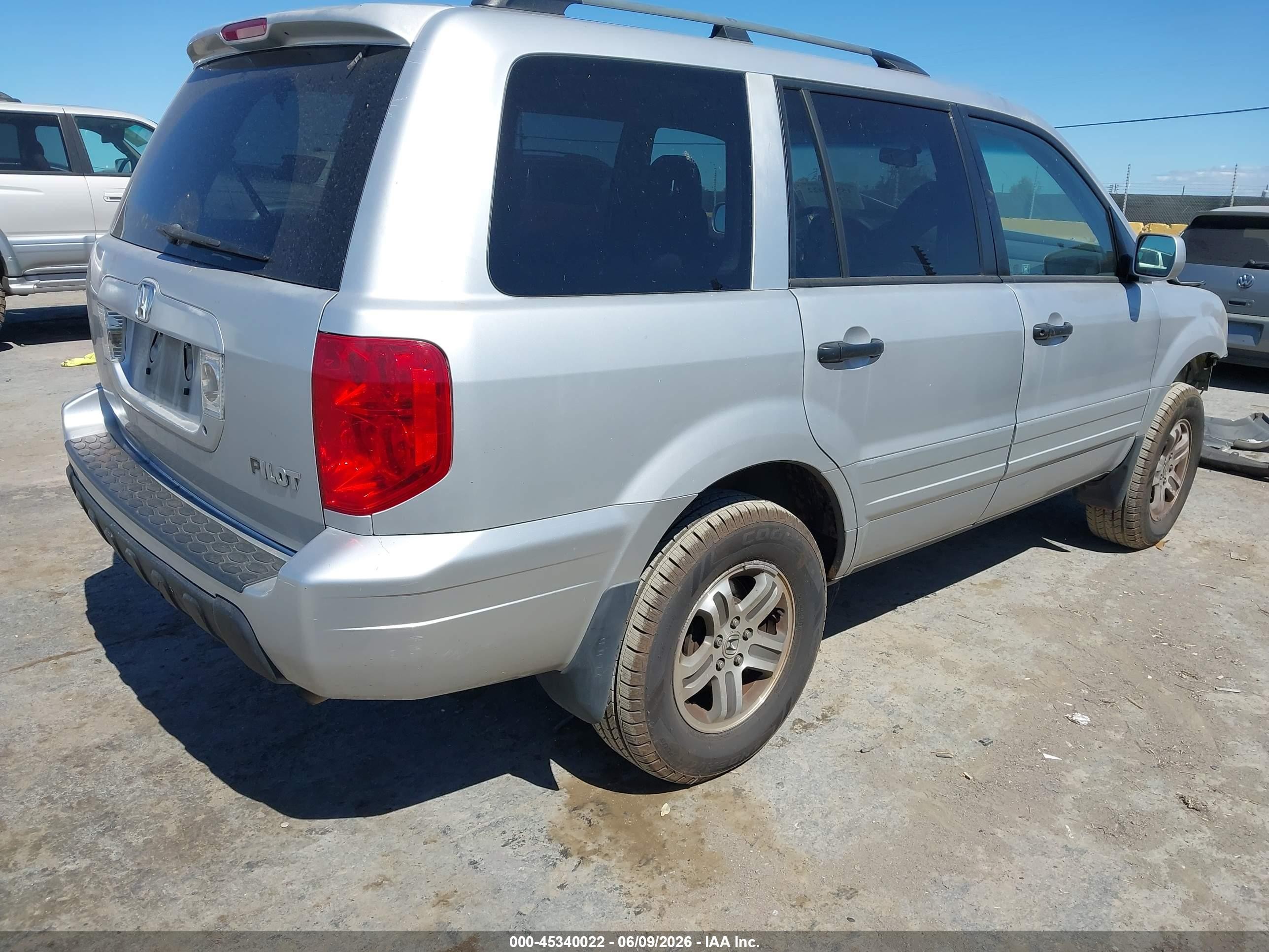2004 Honda Pilot VIN 2HKYF18474H544597 IAAI salvage auction — Normal Wear, Clear - Dealer Only (California), sold $350 on 2026-07-09 (photo 4)