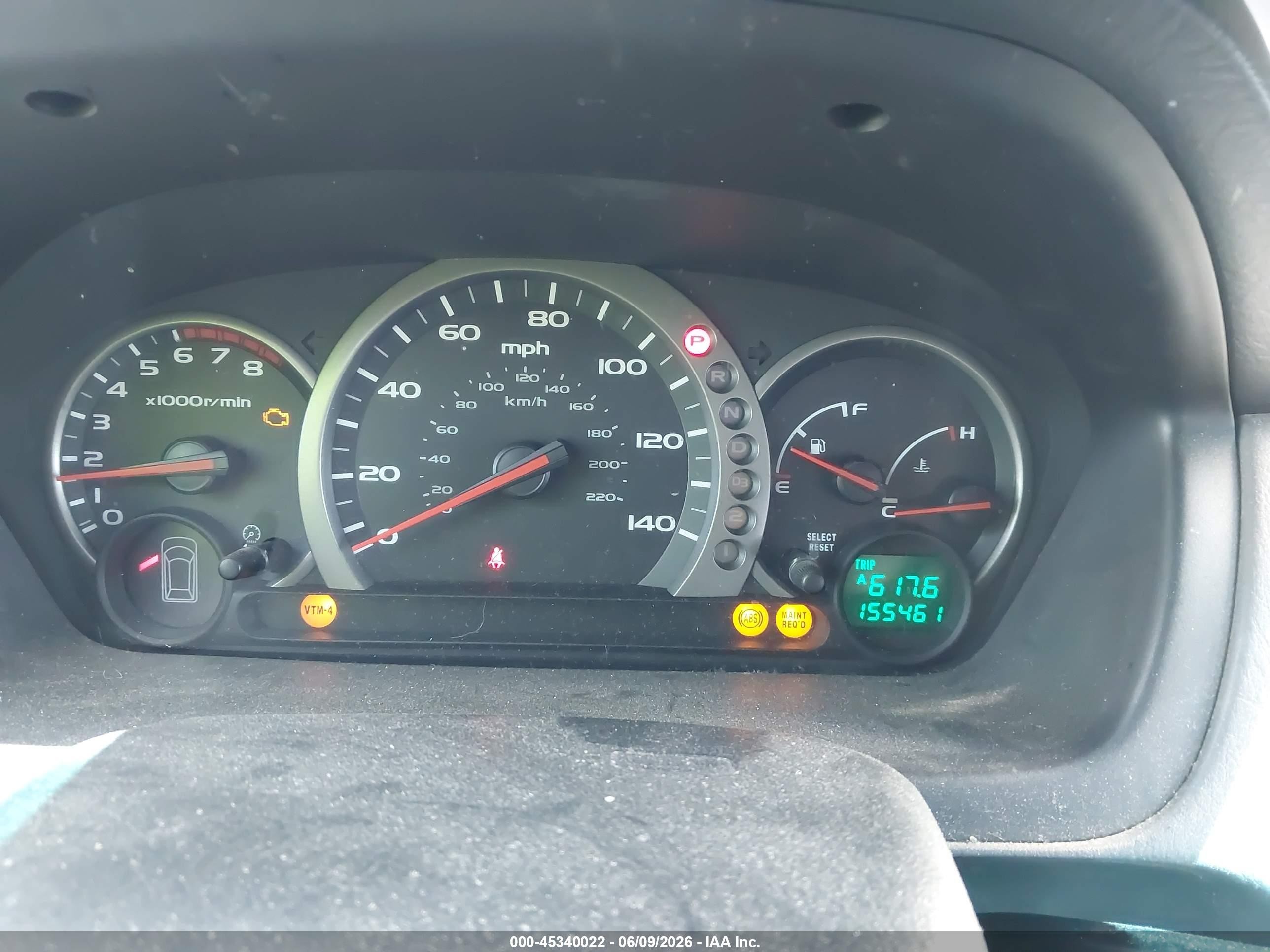 2004 Honda Pilot VIN 2HKYF18474H544597 IAAI salvage auction — Normal Wear, Clear - Dealer Only (California), sold $350 on 2026-07-09 (photo 7)