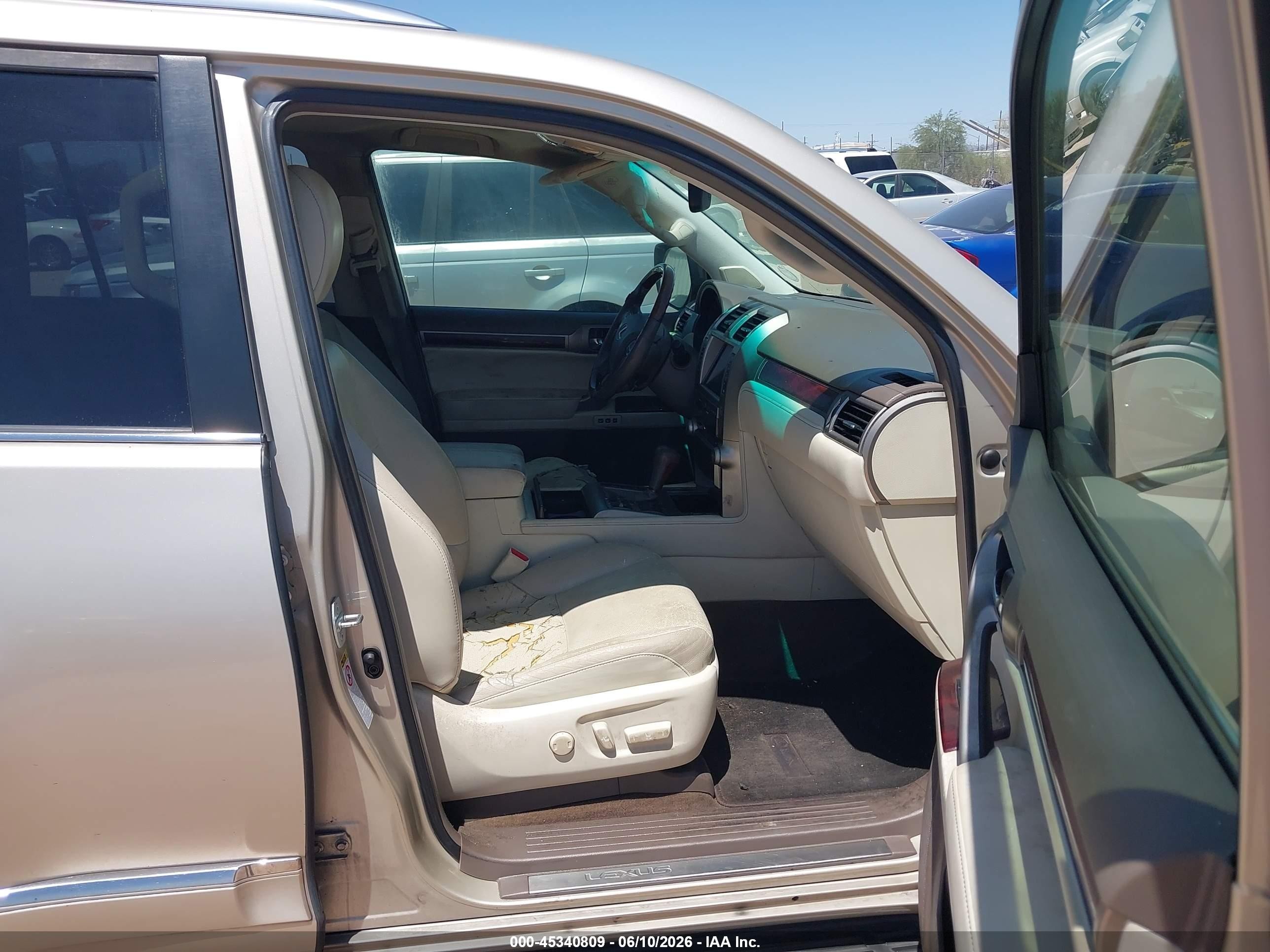 2012 Lexus GX 460 VIN JTJBM7FX5C5036233 IAAI salvage auction — Rear End, Clear (Arizona), sold $5,000 on 2026-07-09 (photo 5)