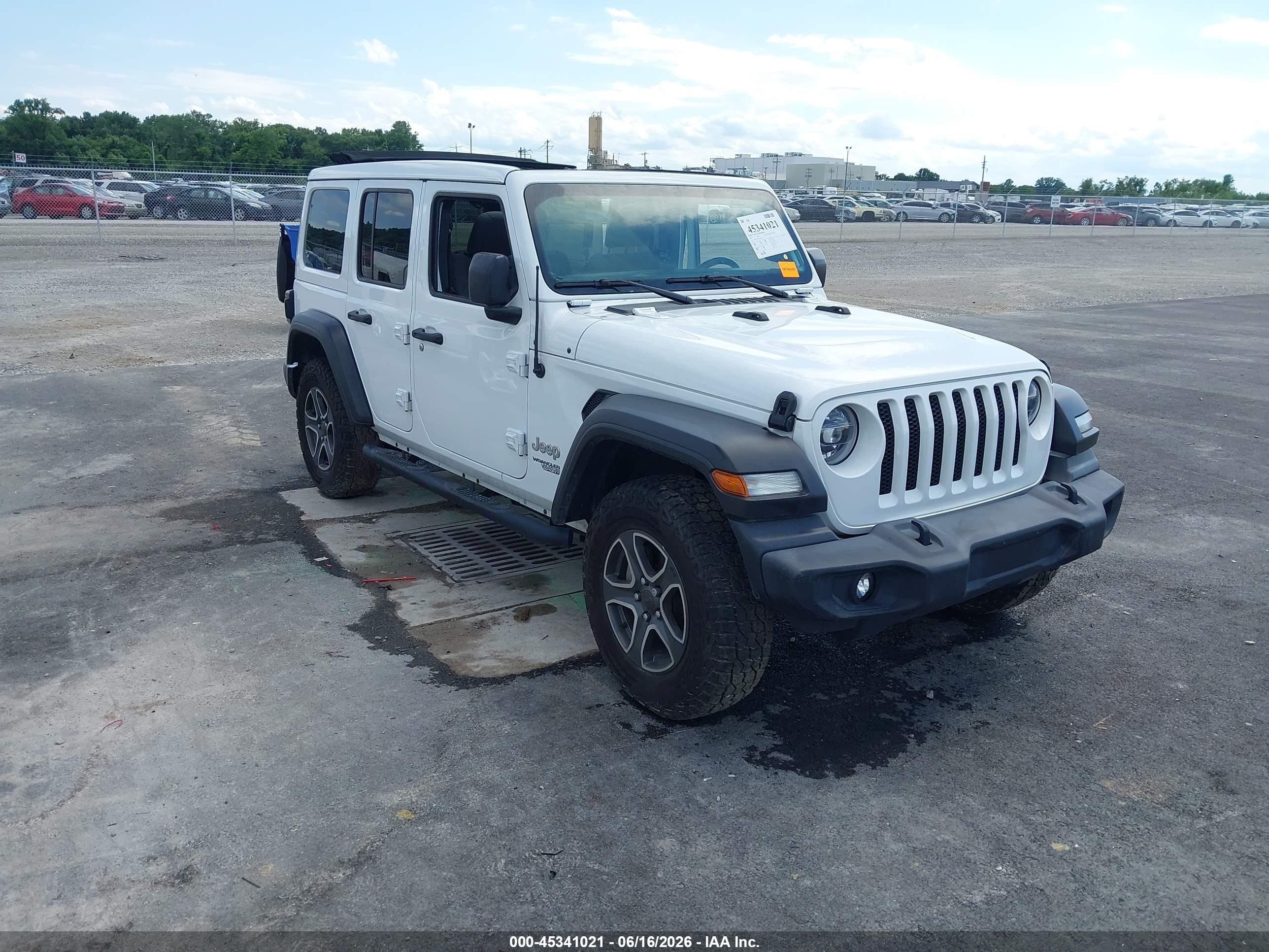 2021 Jeep Wrangler Unlimited VIN 1C4HJXDN1MW526171 — IAAI salvage auction photo