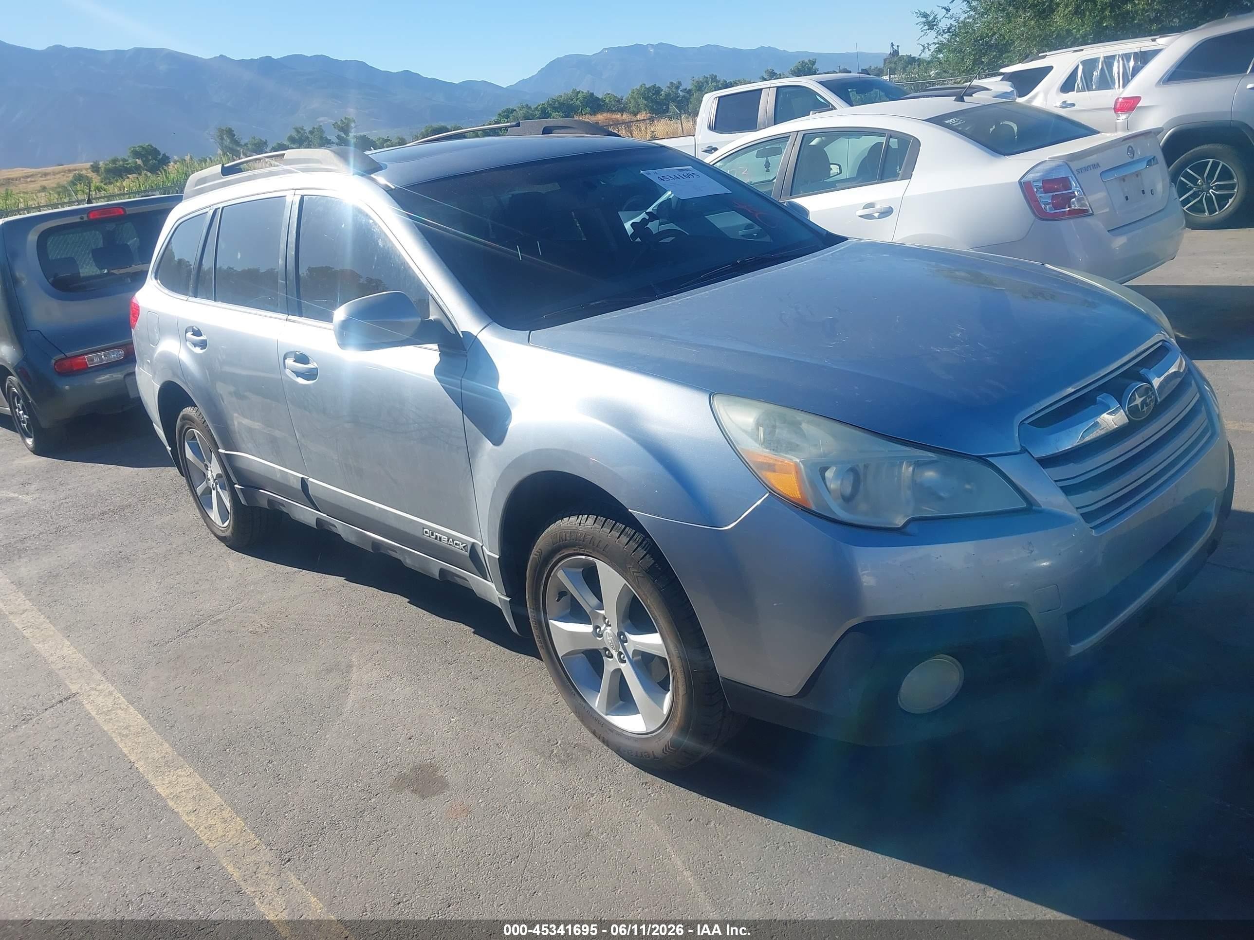 2013 Subaru Outback VIN 4S4BRBKC0D3209840 IAAI salvage auction — Normal Wear, Clear (Utah), sold $275 on 2026-07-09 (photo 1)