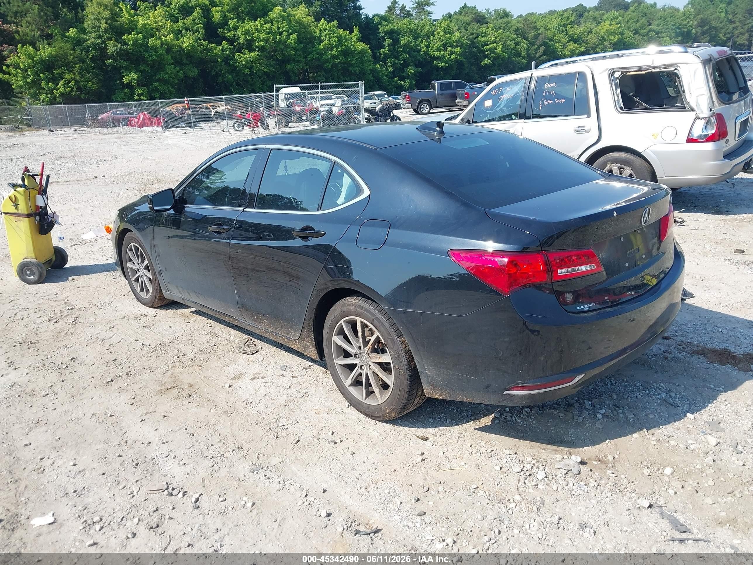 2018 Acura Tlx VIN 19UUB1F33JA006729 IAAI salvage auction — Mechanical, Salvage (North Carolina), sold $1,575 on 2026-09-04 (photo 3)