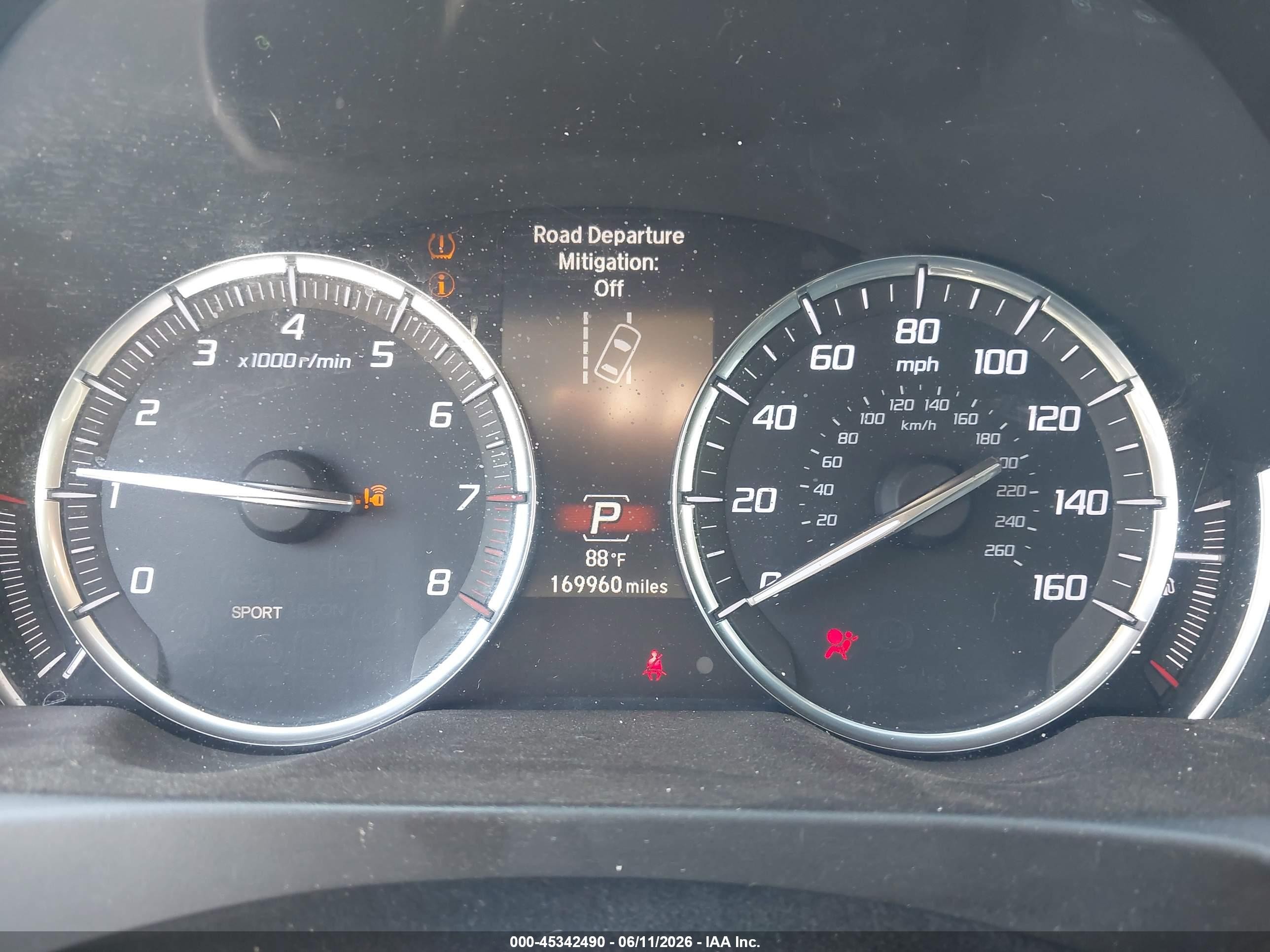 2018 Acura Tlx VIN 19UUB1F33JA006729 IAAI salvage auction — Mechanical, Salvage (North Carolina), sold $1,575 on 2026-09-04 (photo 7)