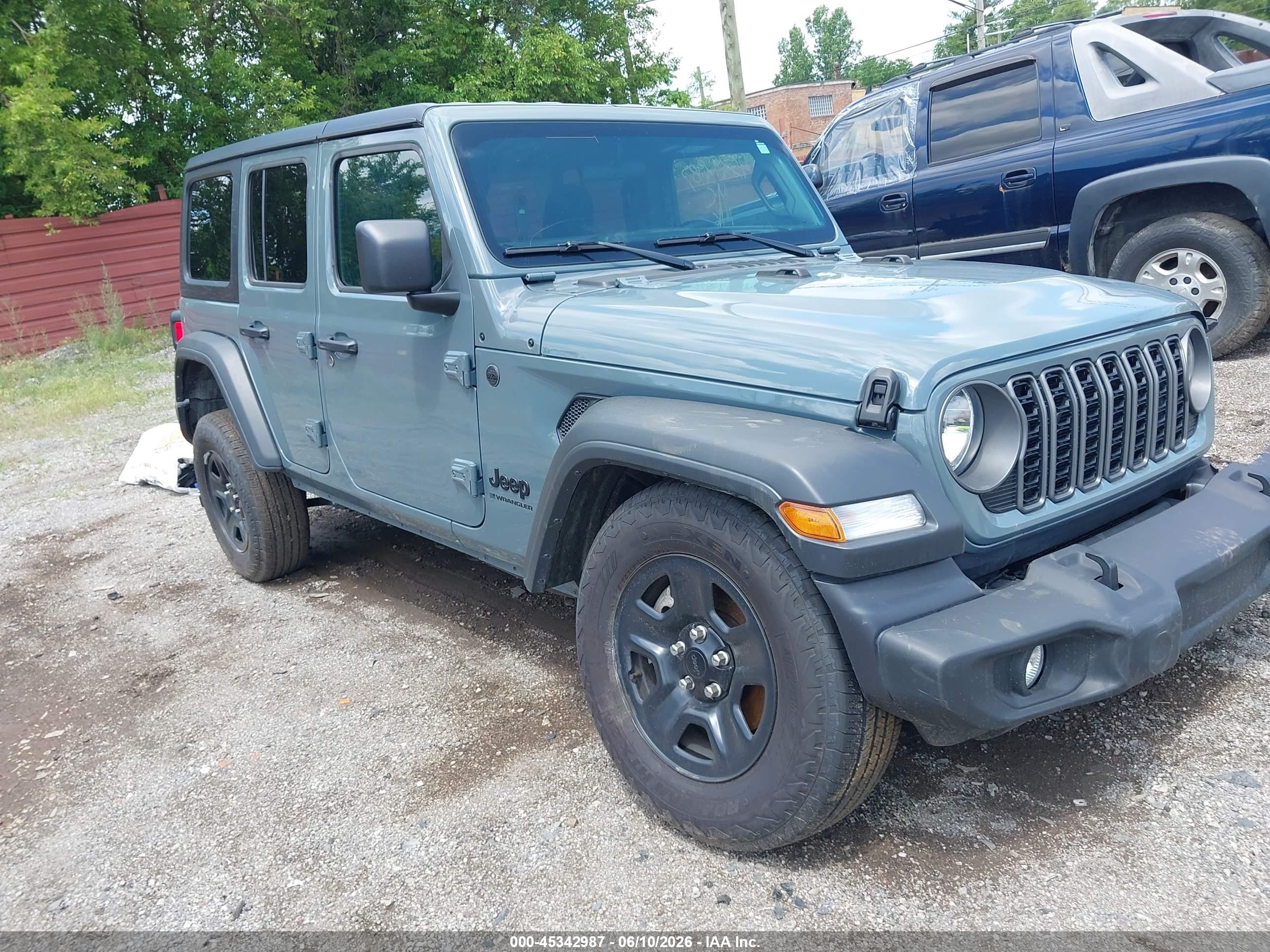 2025 Jeep Wrangler / VIN 1C4PJXDN7SW608835 IAAI salvage auction — Unknown, Scrap (Michigan), sold $12,000 on 2026-09-19 (photo 1)