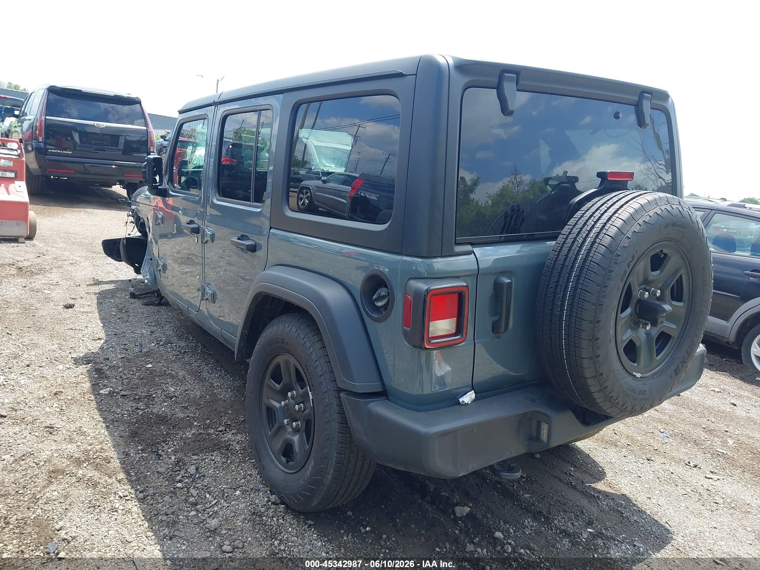 2025 Jeep Wrangler / VIN 1C4PJXDN7SW608835 IAAI salvage auction — Unknown, Scrap (Michigan), sold $12,000 on 2026-09-19 (photo 3)