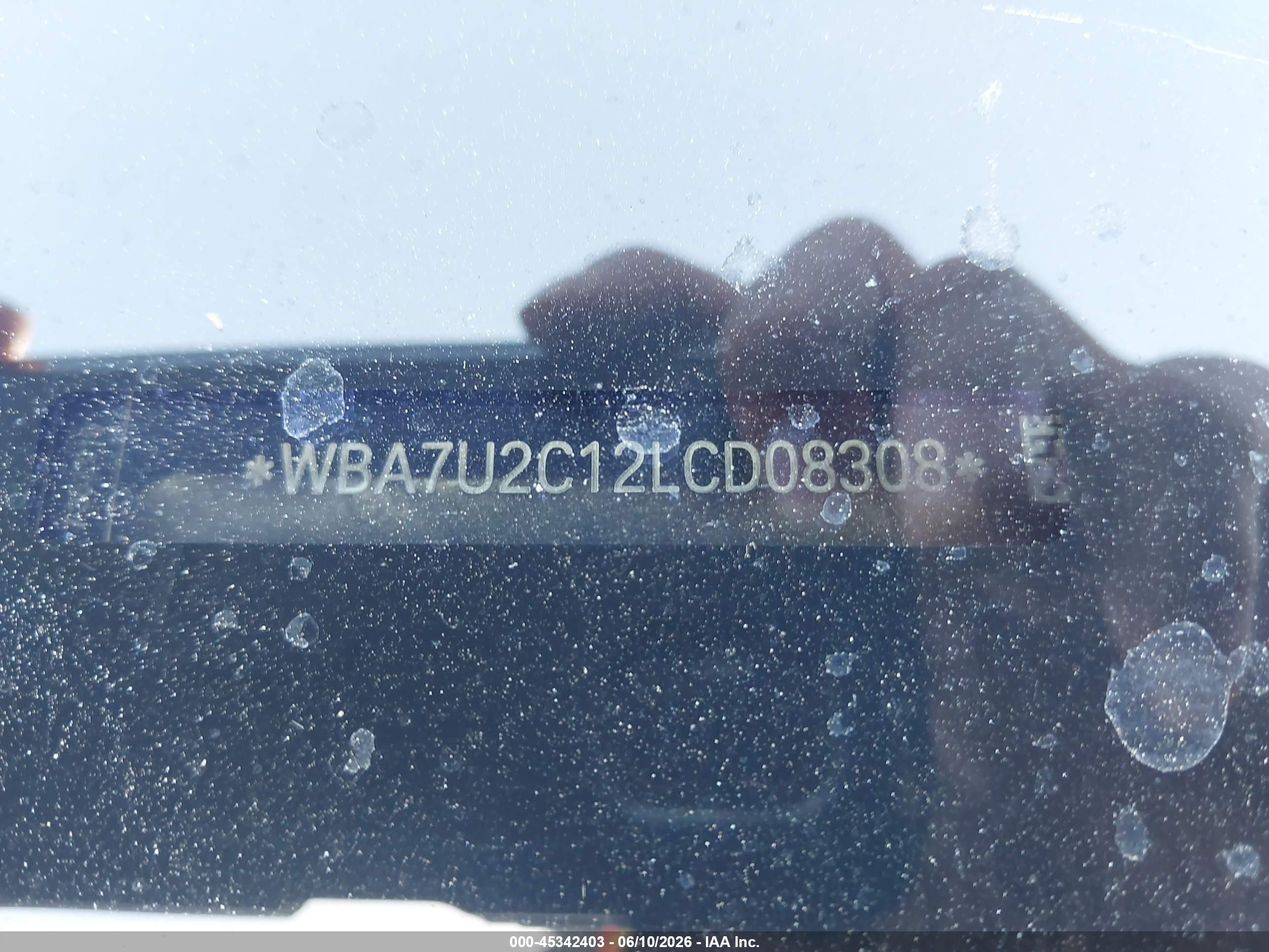 2020 BMW Alpina B7 xDrive VIN WBA7U2C12LCD08308 IAAI salvage auction — Electrical, Salvage (California), sold $31,250 on 2026-08-20 (photo 9)