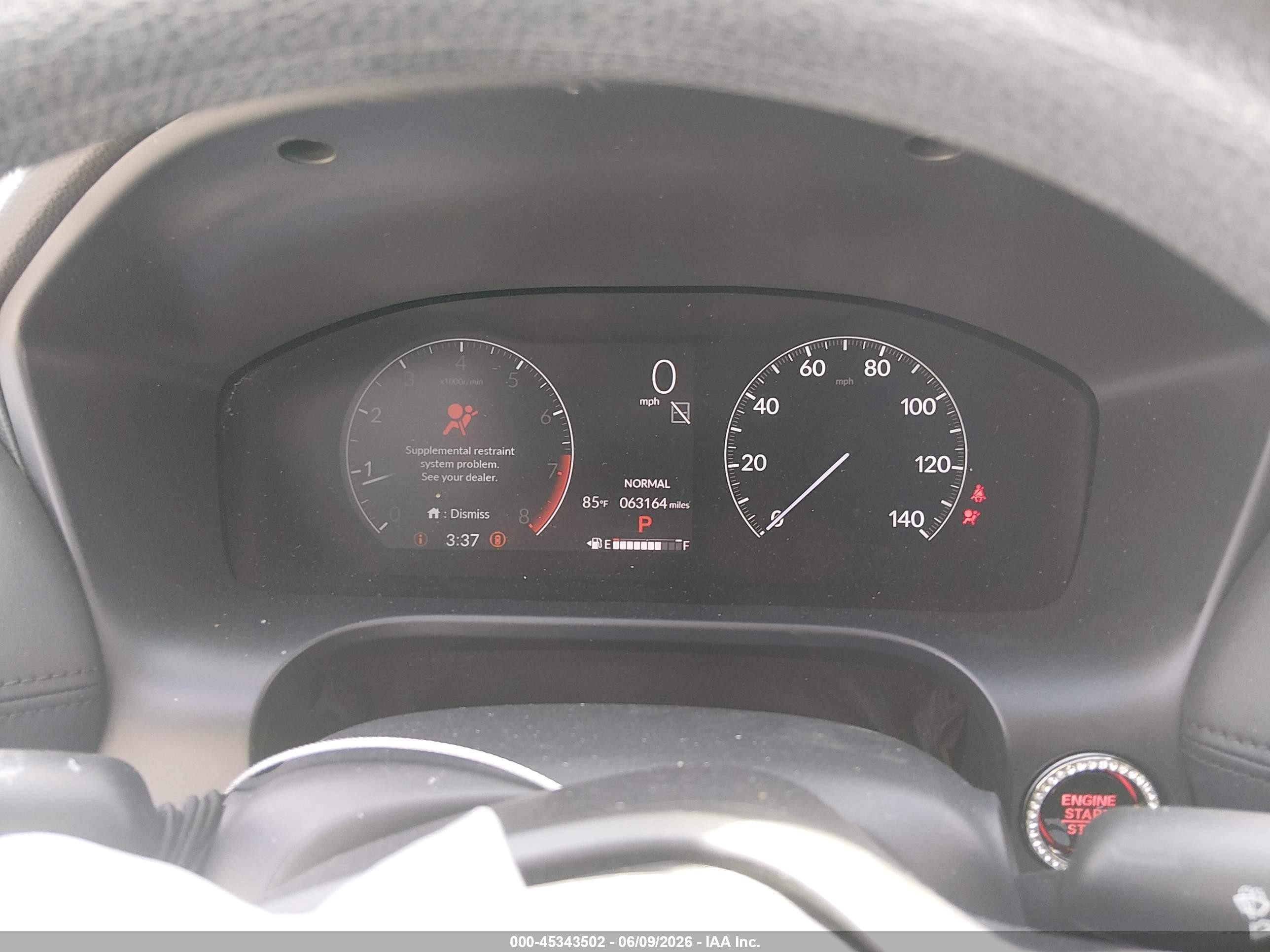 2023 Honda HR-V VIN 3CZRZ2H33PM743891 IAAI salvage auction — Side, Salvage (Utah), sold $3,475 on 2026-07-09 (photo 7)