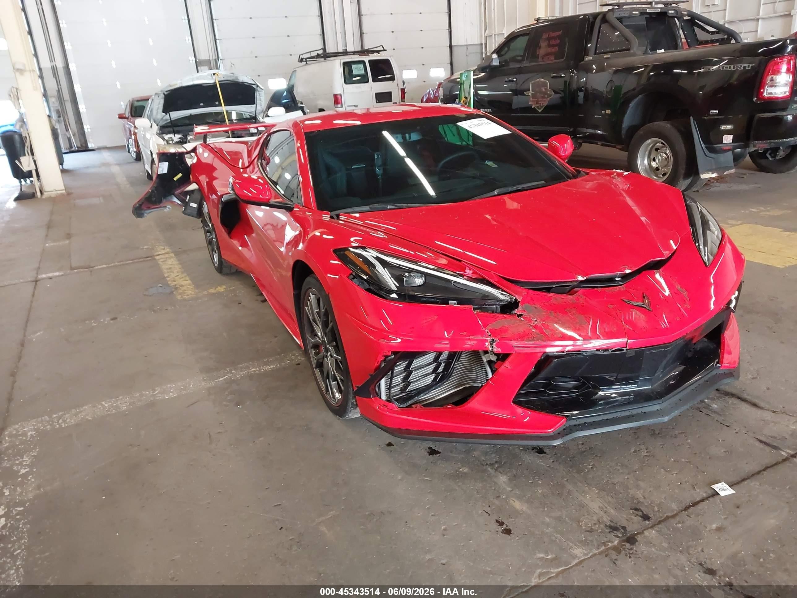 2023 Chevrolet Corvette Stingray VIN 1G1YA2D40P5137163 — IAAI salvage auction photo
