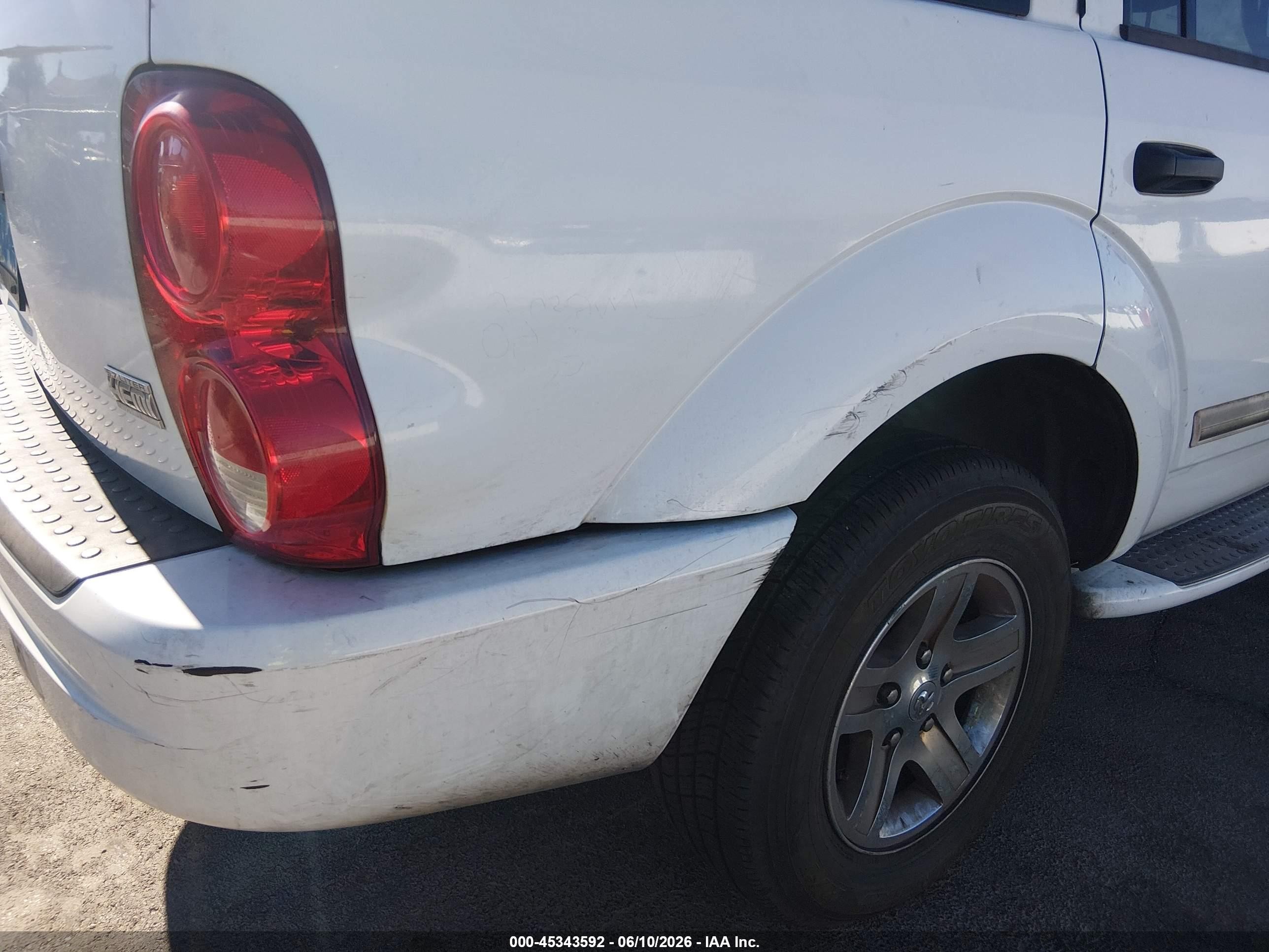 2005 Dodge Durango VIN 1D4HD58D05F622732 IAAI salvage auction — Rear End, Clear (Nevada), sold $100 on 2026-07-01 (photo 6)