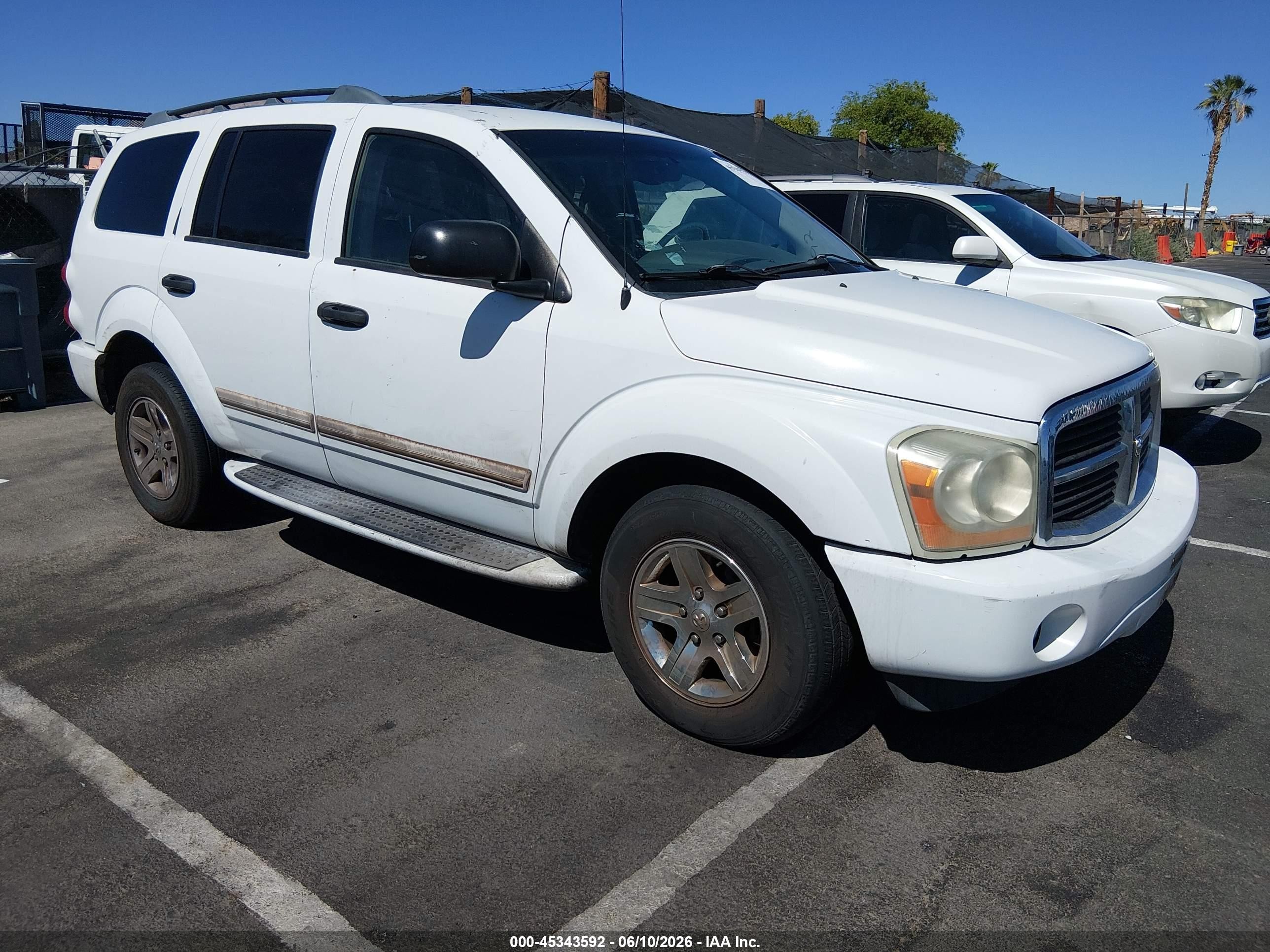 2005 Dodge Durango VIN 1D4HD58D05F622732 IAAI salvage auction — Rear End, Clear (Nevada), sold $100 on 2026-07-01 (photo 1)
