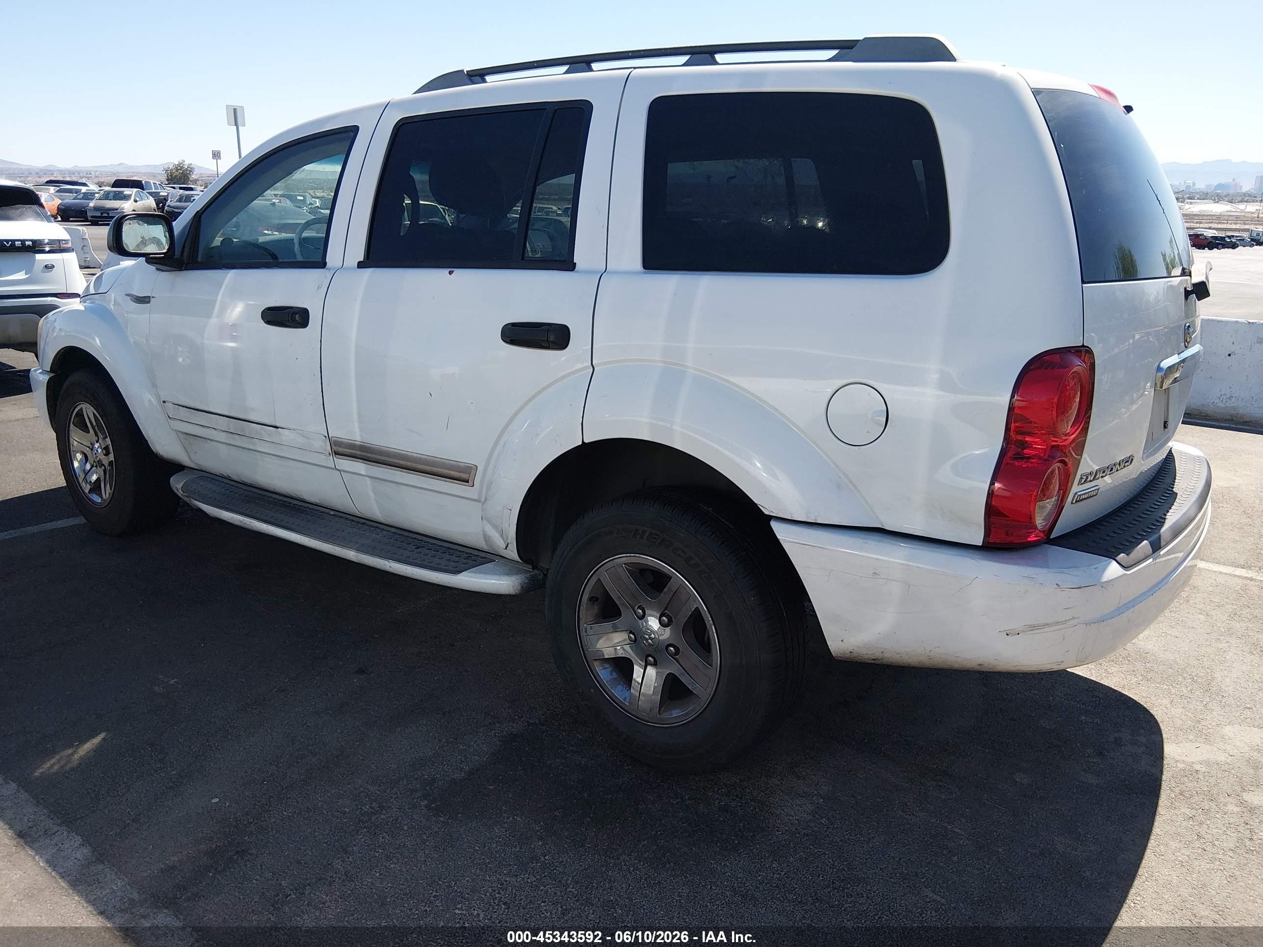 2005 Dodge Durango VIN 1D4HD58D05F622732 IAAI salvage auction — Rear End, Clear (Nevada), sold $100 on 2026-07-01 (photo 3)