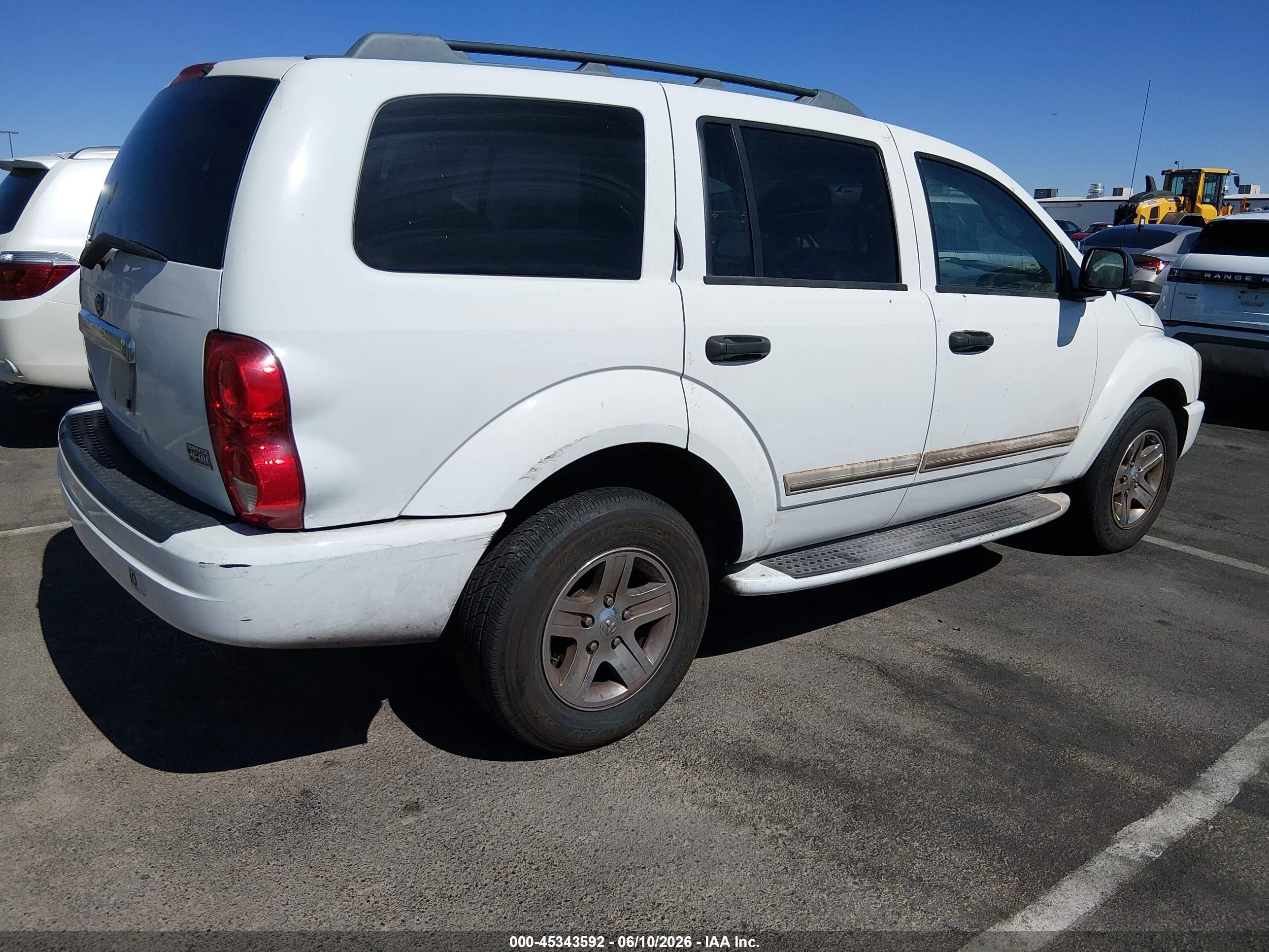 2005 Dodge Durango VIN 1D4HD58D05F622732 IAAI salvage auction — Rear End, Clear (Nevada), sold $100 on 2026-07-01 (photo 4)