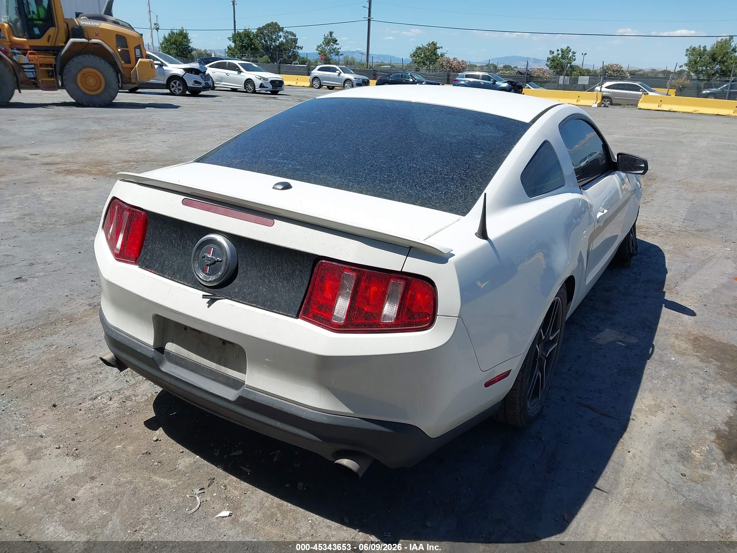 2012 Ford Mustang VIN 1ZVBP8AM1C5268130 IAAI salvage auction — Front End, Salvage (California), sold $700 on 2026-07-09 (photo 4)