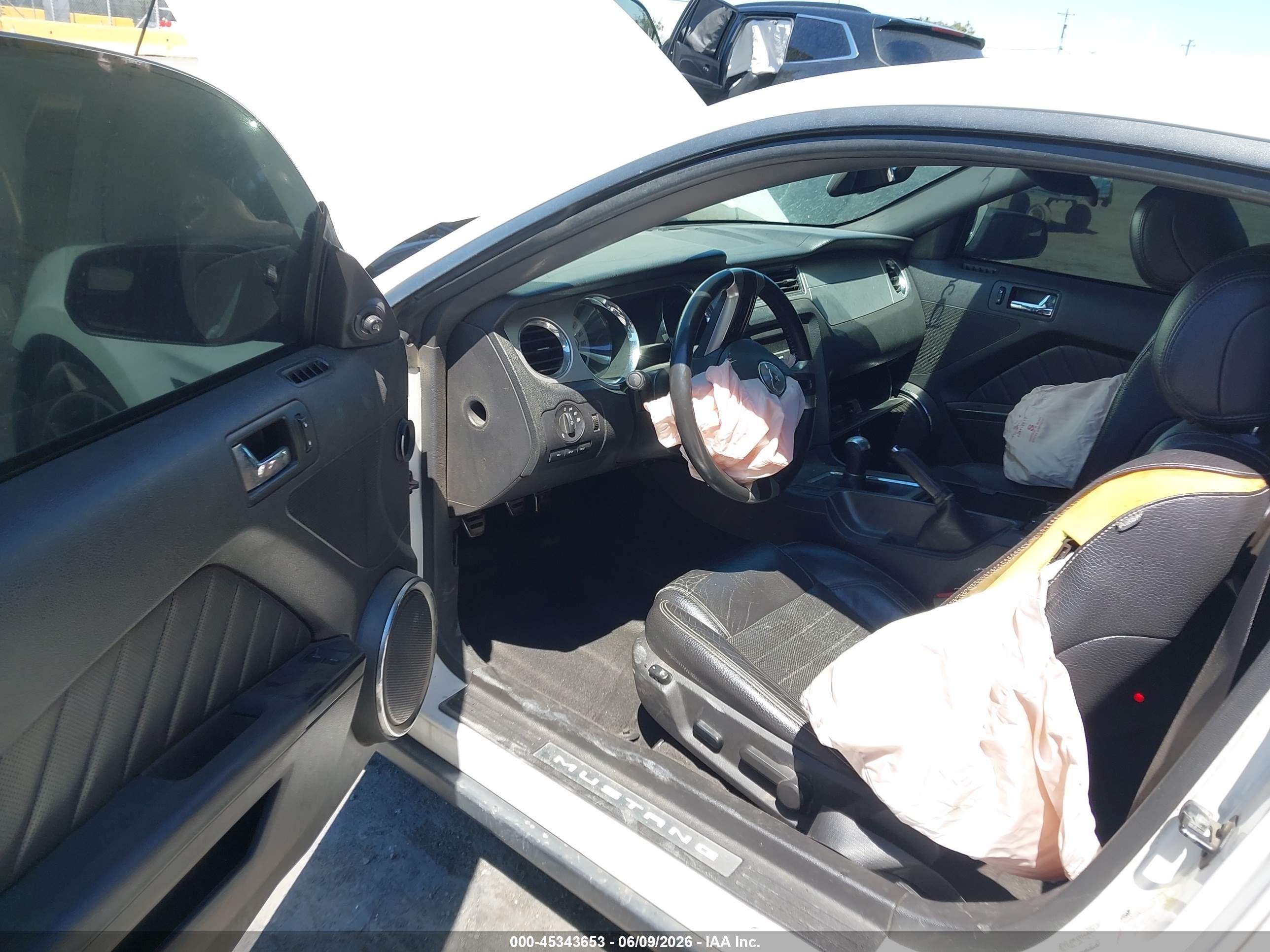 2012 Ford Mustang VIN 1ZVBP8AM1C5268130 IAAI salvage auction — Front End, Salvage (California), sold $700 on 2026-07-09 (photo 5)
