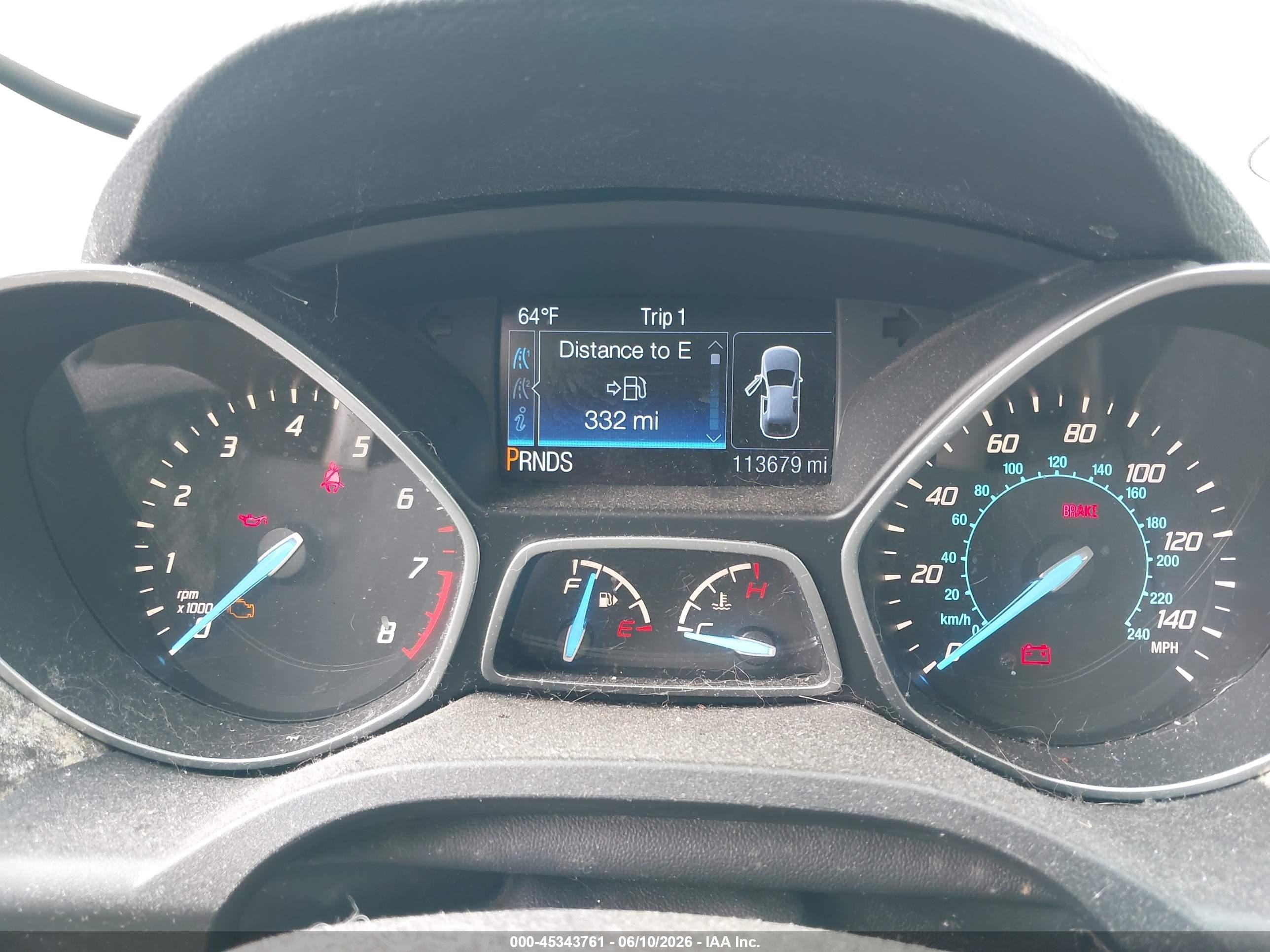2016 Ford Escape VIN 1FMCU9GX5GUC81798 IAAI salvage auction — Normal Wear, Clear-Dealer Only (Oregon), sold $1,250 on 2026-07-06 (photo 7)