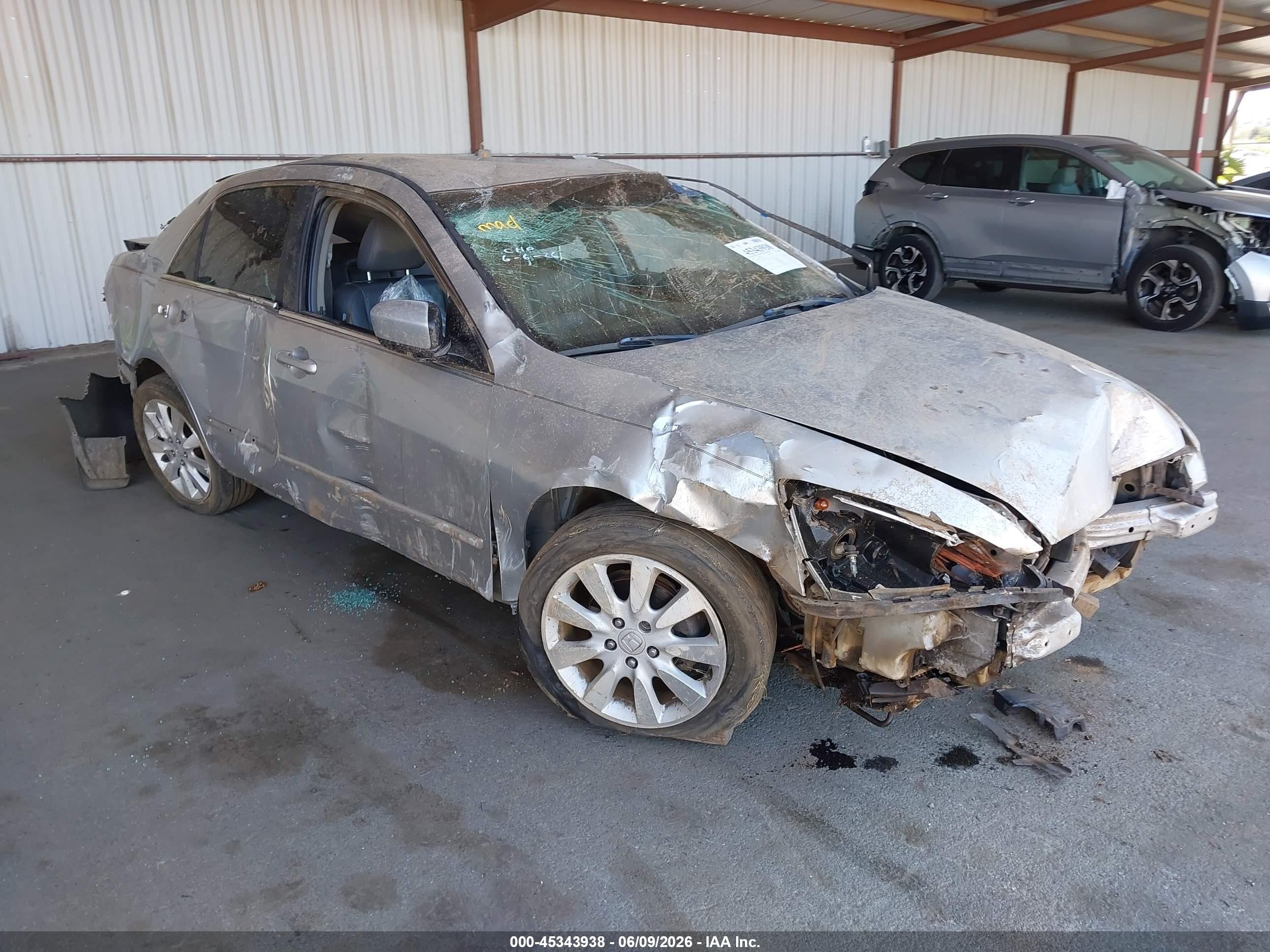 2007 Honda Accord VIN 1HGCM56127A213035 IAAI salvage auction — Front & Rear, Salvage (California), sold $125 on 2026-07-09 (photo 1)