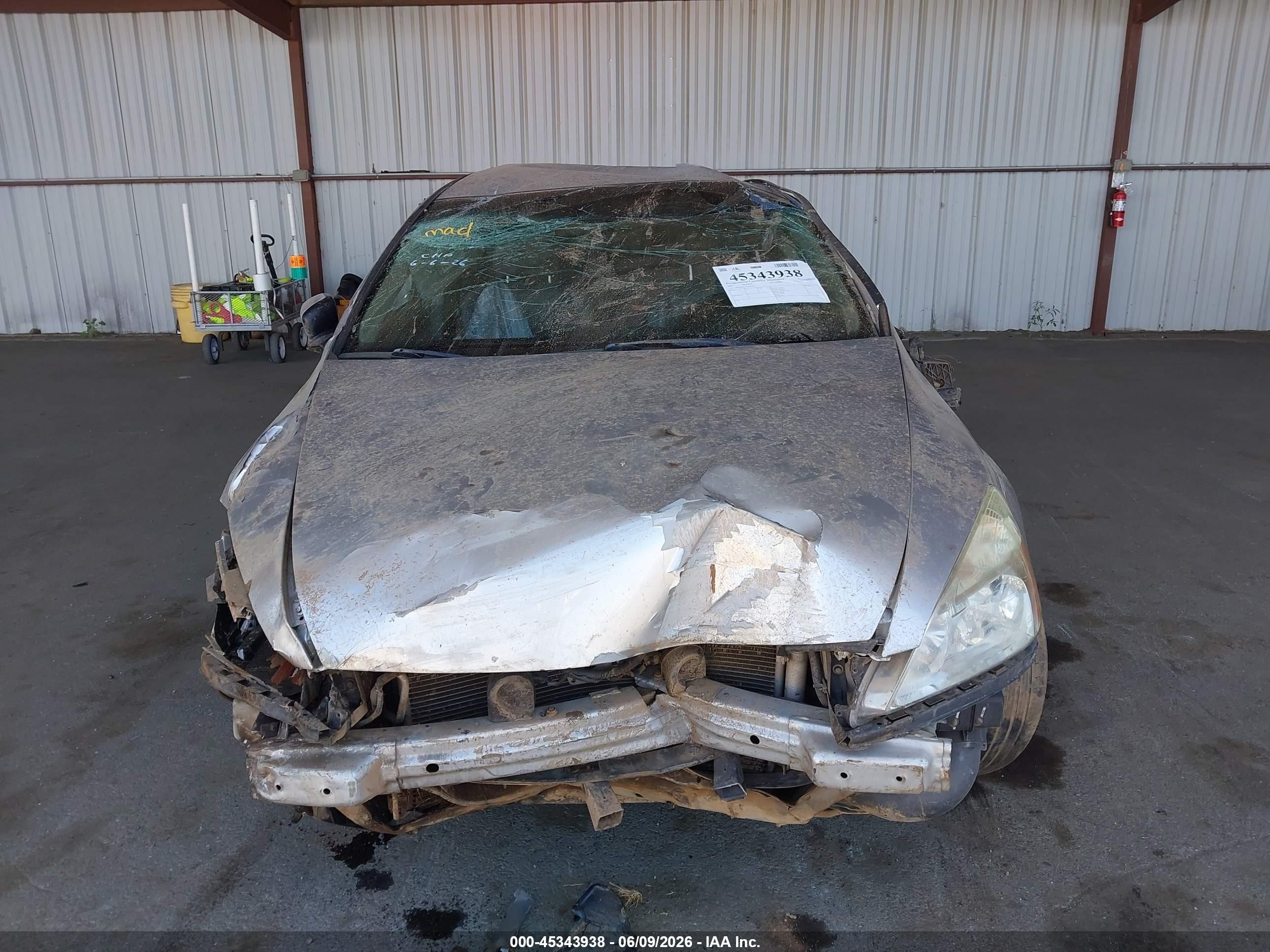 2007 Honda Accord VIN 1HGCM56127A213035 IAAI salvage auction — Front & Rear, Salvage (California), sold $125 on 2026-07-09 (photo 6)
