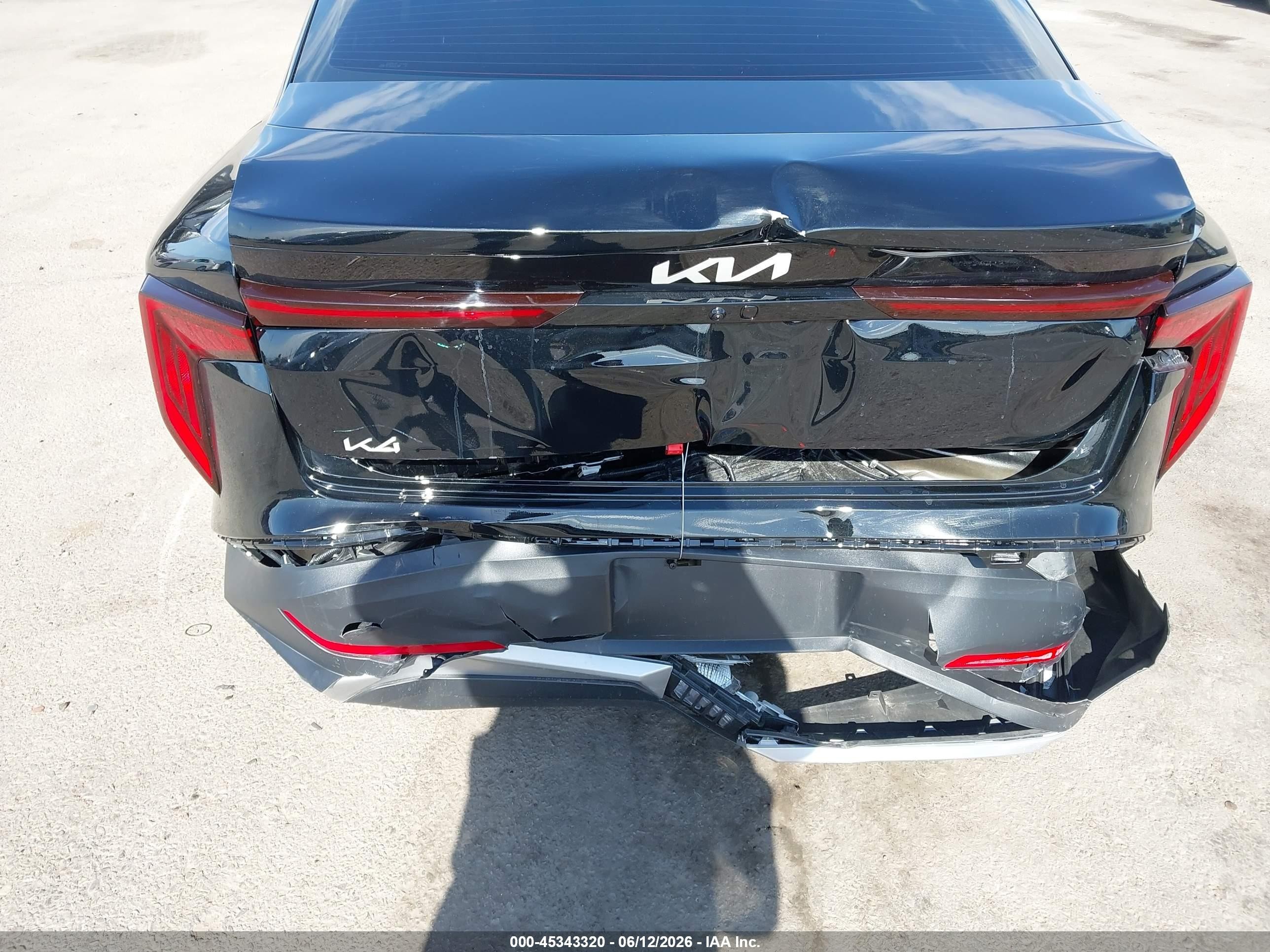 2026 Kia K4 VIN 3KPFT4DE2TE320009 IAAI salvage auction — Rear End, Salvage (Arizona), sold $7,300 on 2026-09-10 (photo 6)