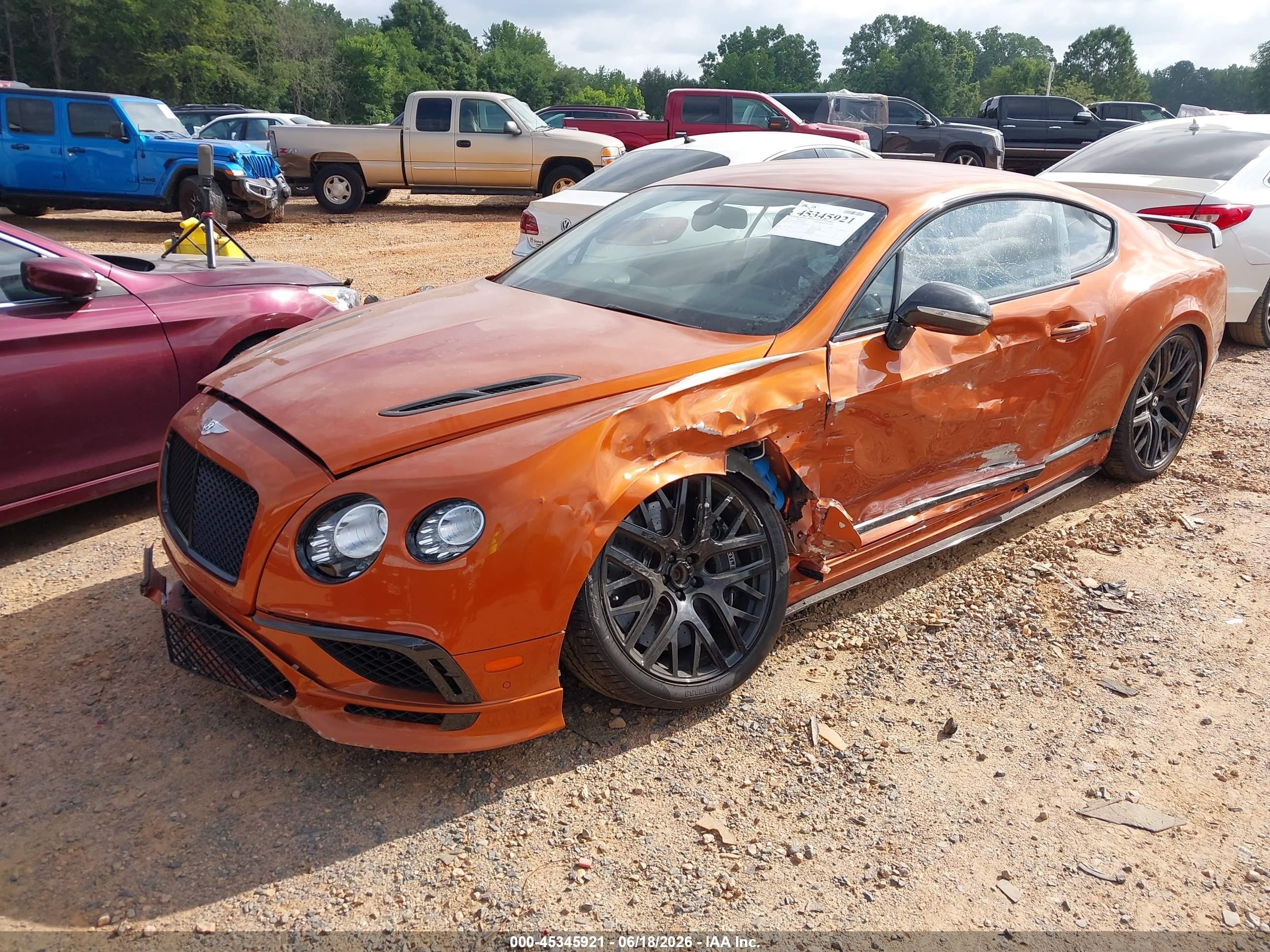 2017 Bentley Continental VIN SCBFB7ZA5HC064251 IAAI salvage auction — Side, Salvage (North Carolina), sold $45,250 on 2026-07-09 (photo 2)