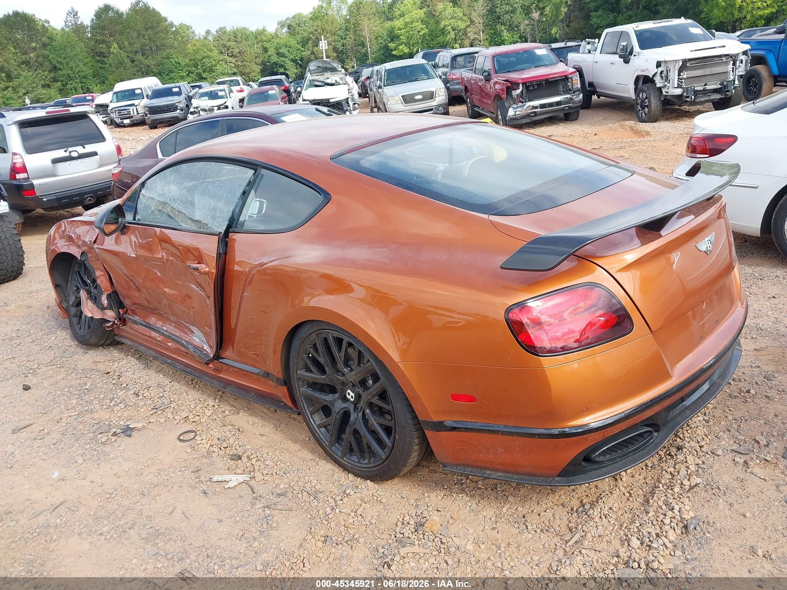 2017 Bentley Continental VIN SCBFB7ZA5HC064251 IAAI salvage auction — Side, Salvage (North Carolina), sold $45,250 on 2026-07-09 (photo 3)