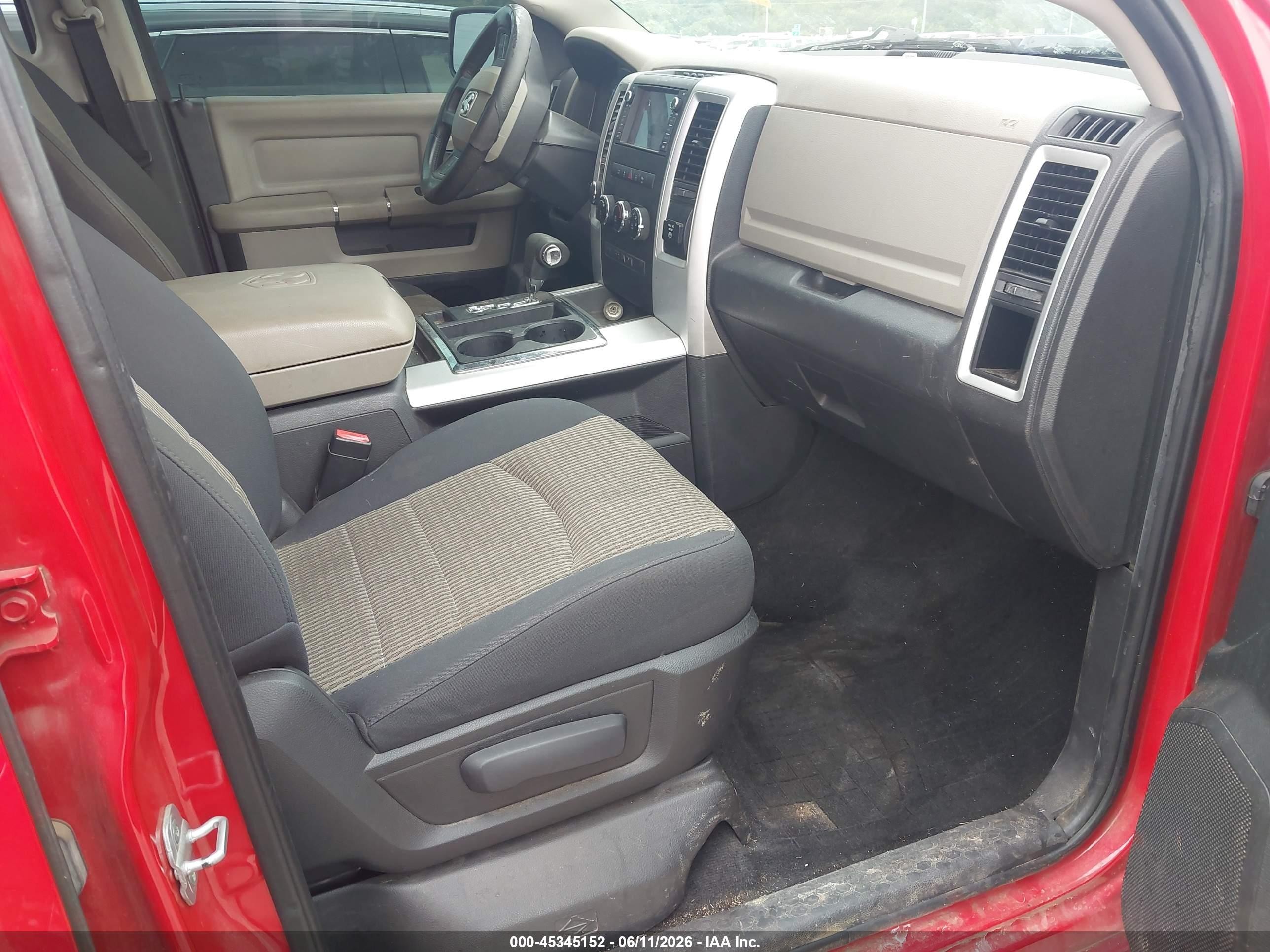 2012 Ram 1500 VIN 1C6RD7LT1CS167753 IAAI salvage auction — Rear End, Clear (Oklahoma), sold $875 on 2026-09-08 (photo 5)