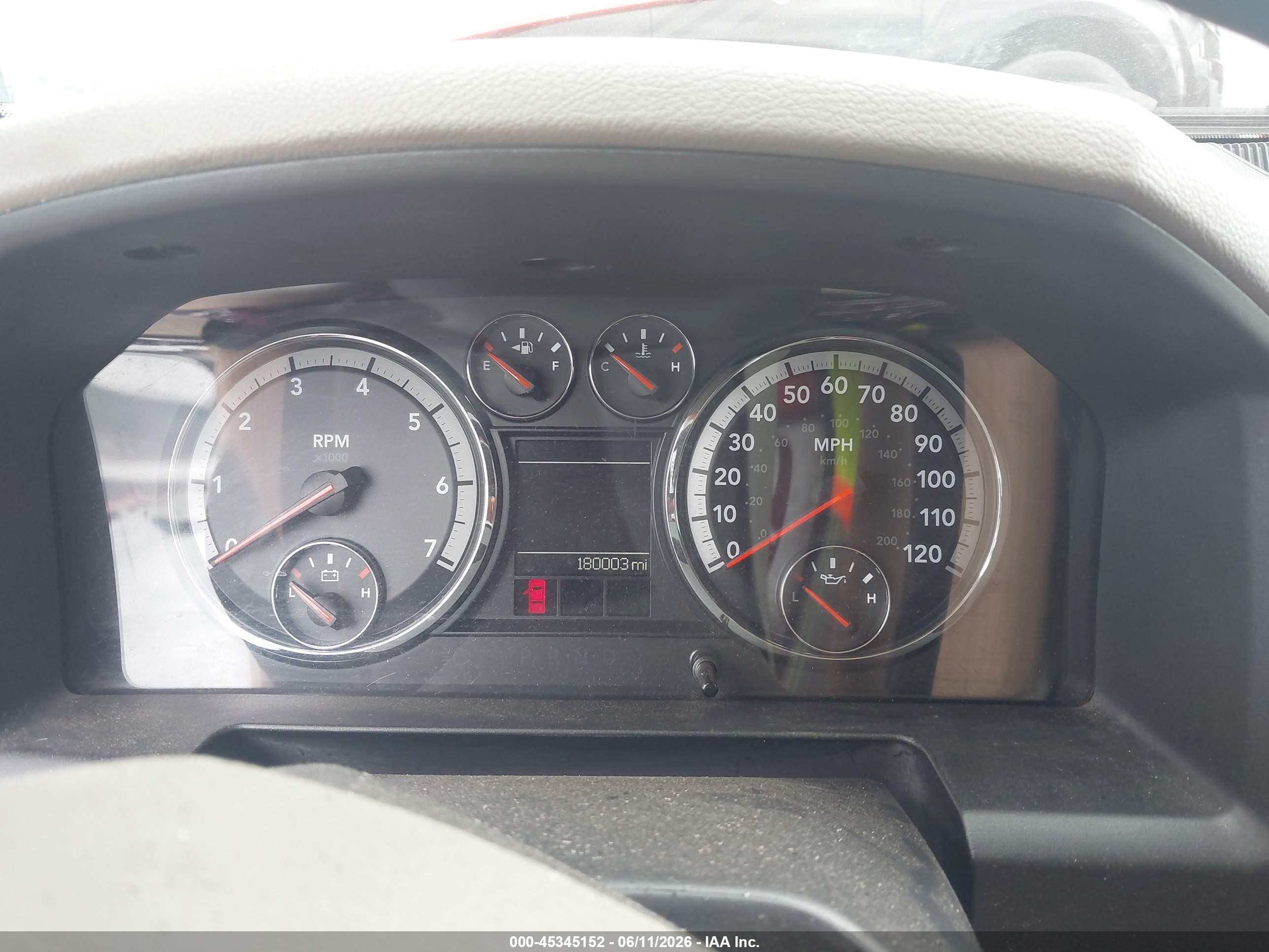 2012 Ram 1500 VIN 1C6RD7LT1CS167753 IAAI salvage auction — Rear End, Clear (Oklahoma), sold $875 on 2026-09-08 (photo 7)