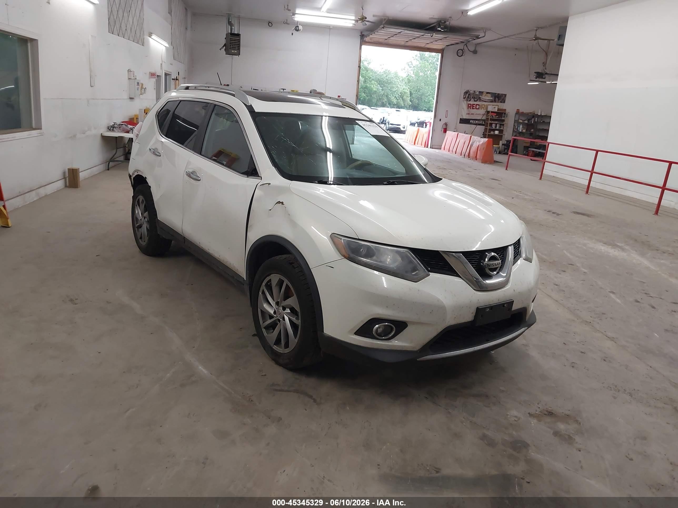 2014 Nissan Rogue VIN 5N1AT2MV7EC819960 IAAI salvage auction — Rear End, Salvage (Iowa), sold $750 on 2026-09-08 (photo 1)