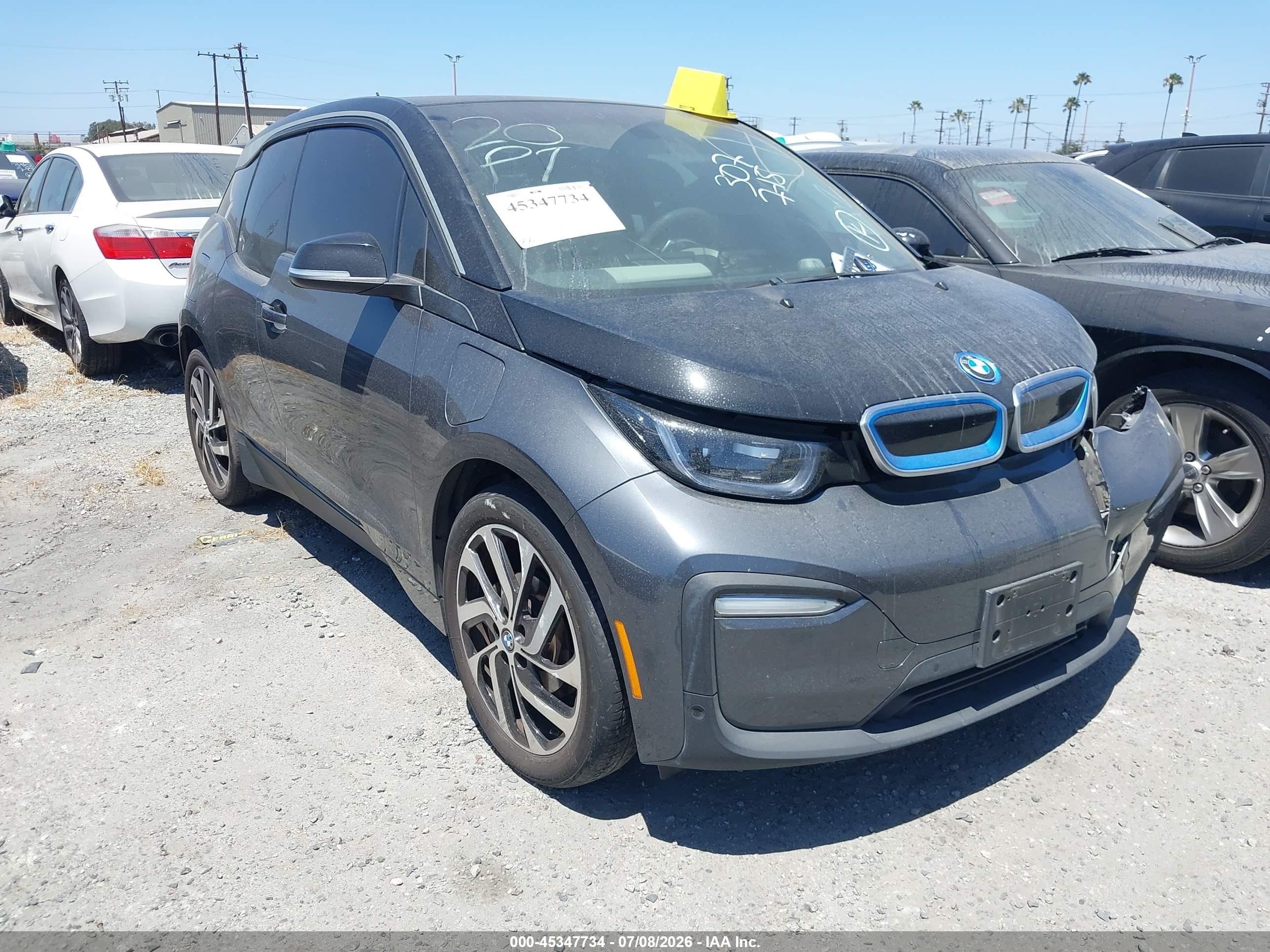 2019 BMW i3 VIN WBY8P4C5XK7E02567 IAAI salvage auction — Rear End, Salvage Certificate (California), sold $5,100 on 2026-07-11 (photo 1)