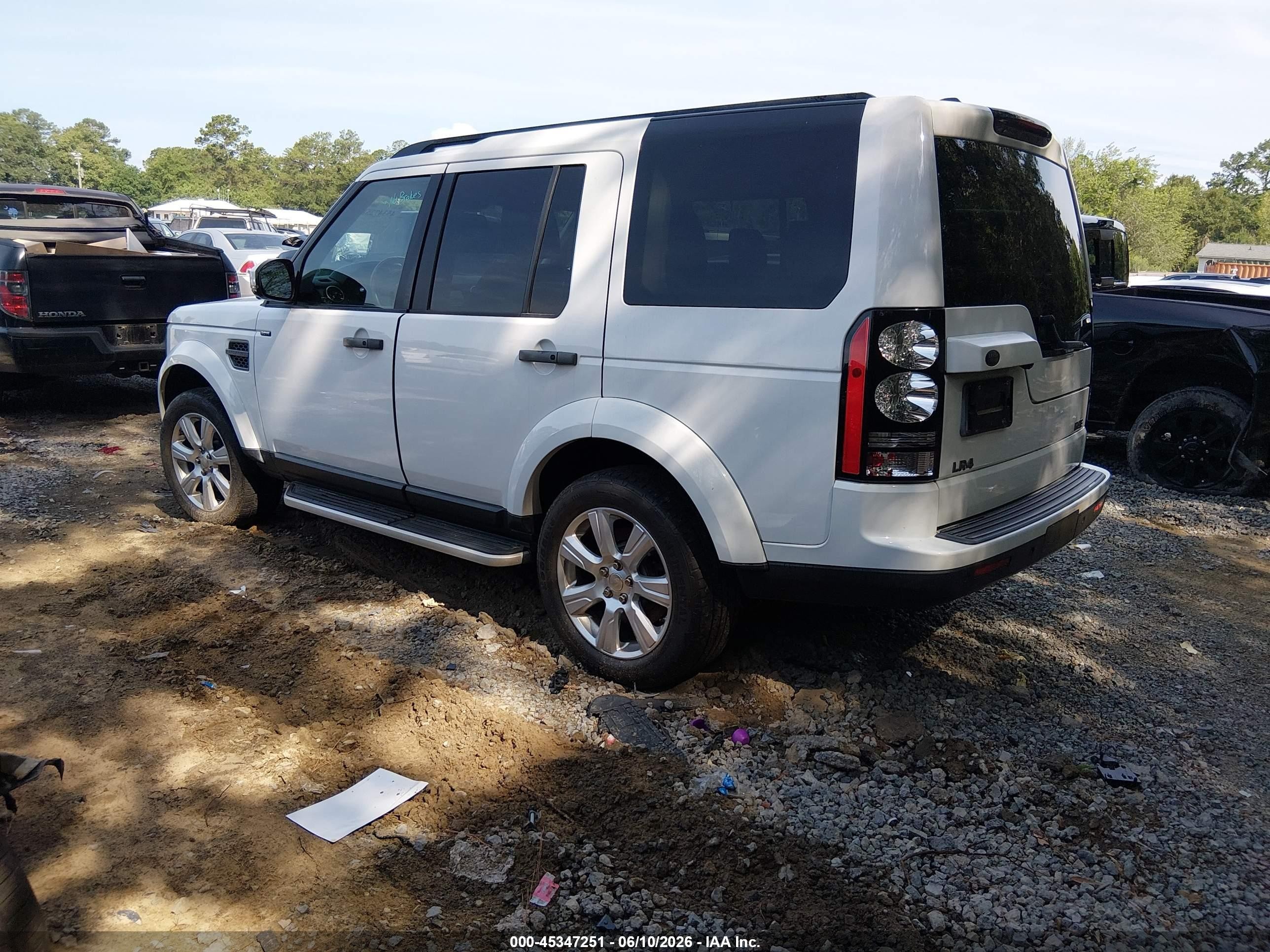 2016 Land Rover LR4 VIN SALAG2V64GA792322 IAAI salvage auction — Normal Wear, Clear (South Carolina), sold $700 on 2026-06-30 (photo 3)