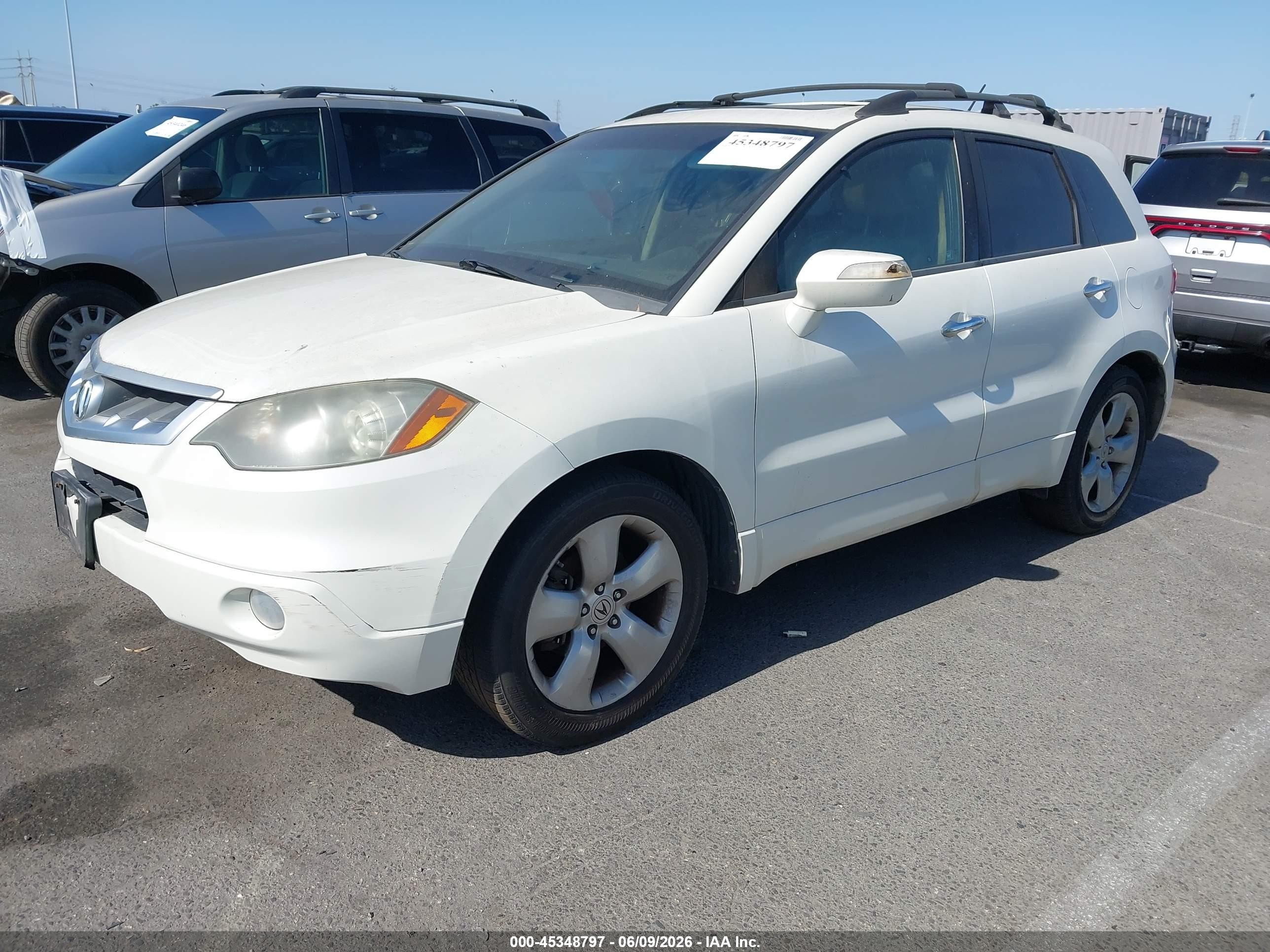 2007 Acura RDX VIN 5J8TB18547A008184 IAAI salvage auction — Normal Wear, Clear - Dealer Only (California), sold $300 on 2026-07-09 (photo 2)