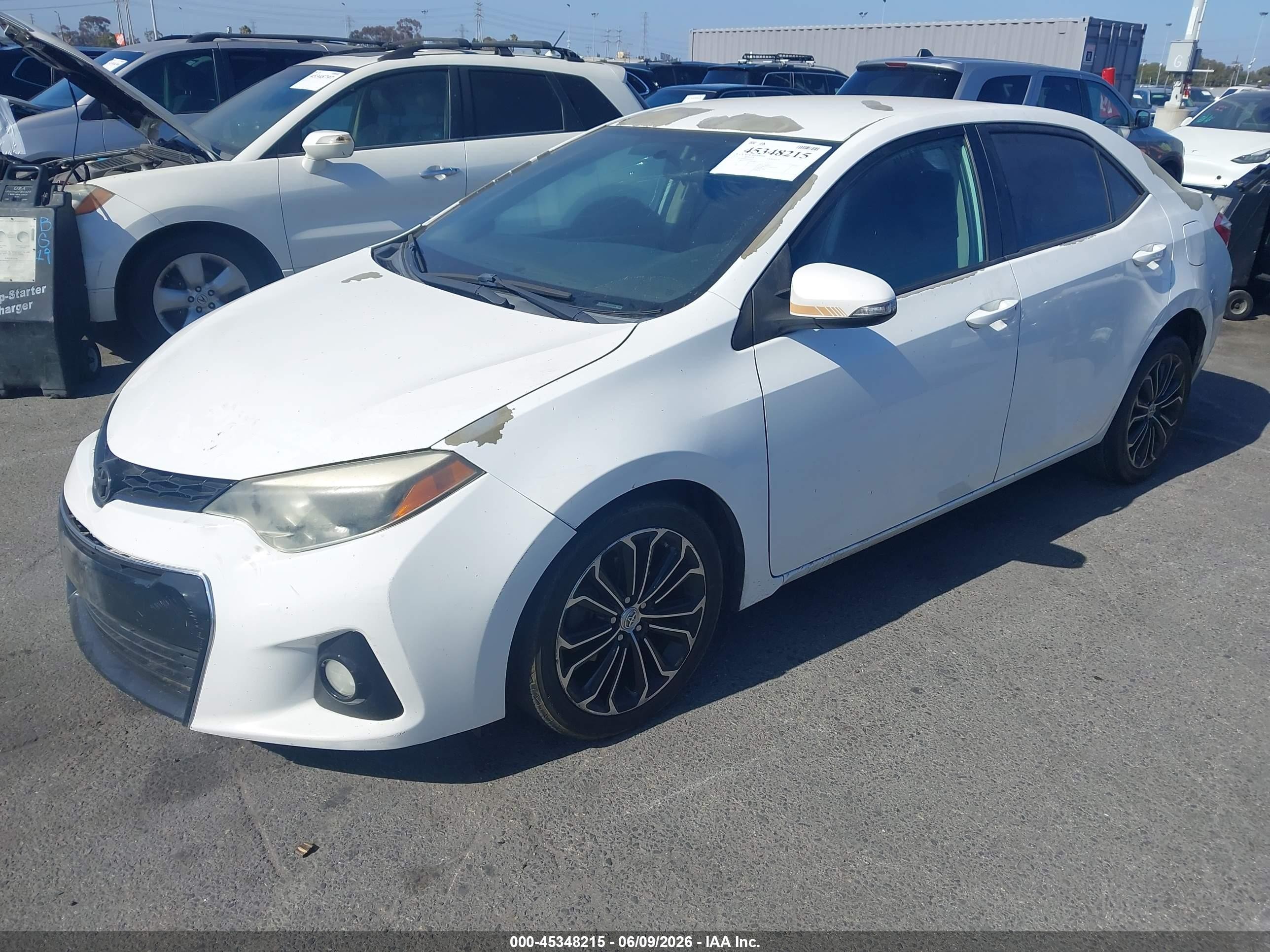2014 Toyota Corolla VIN 5YFBURHE6EP112932 IAAI salvage auction — Unknown, Salvage (California), sold $1,950 on 2026-07-09 (photo 2)