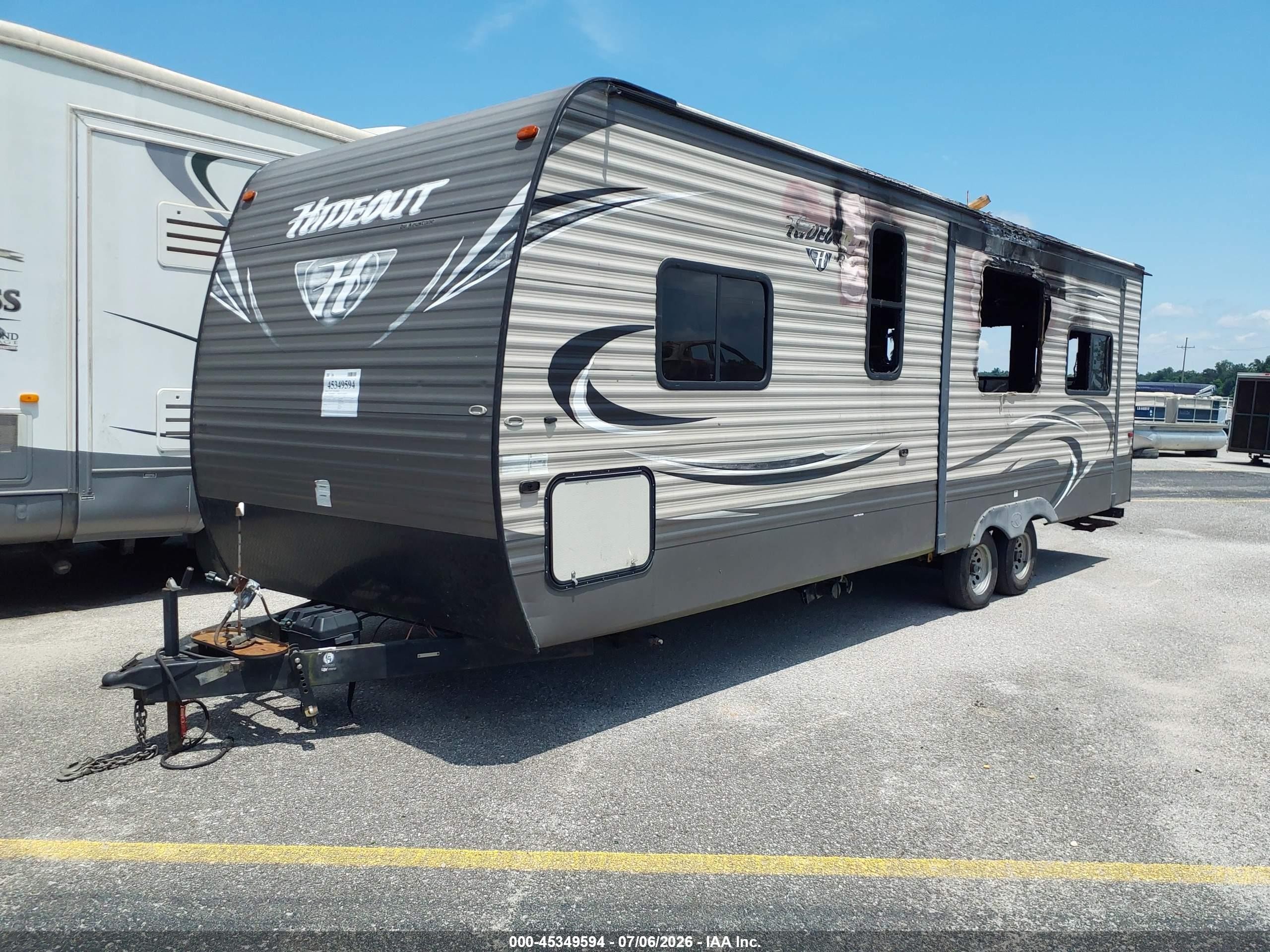 2016 Keystone Hideout VIN 4YDT26R23G7209410 IAAI salvage auction — Burn, Salvage (Louisiana), sold $150 on 2026-07-28 (photo 2)