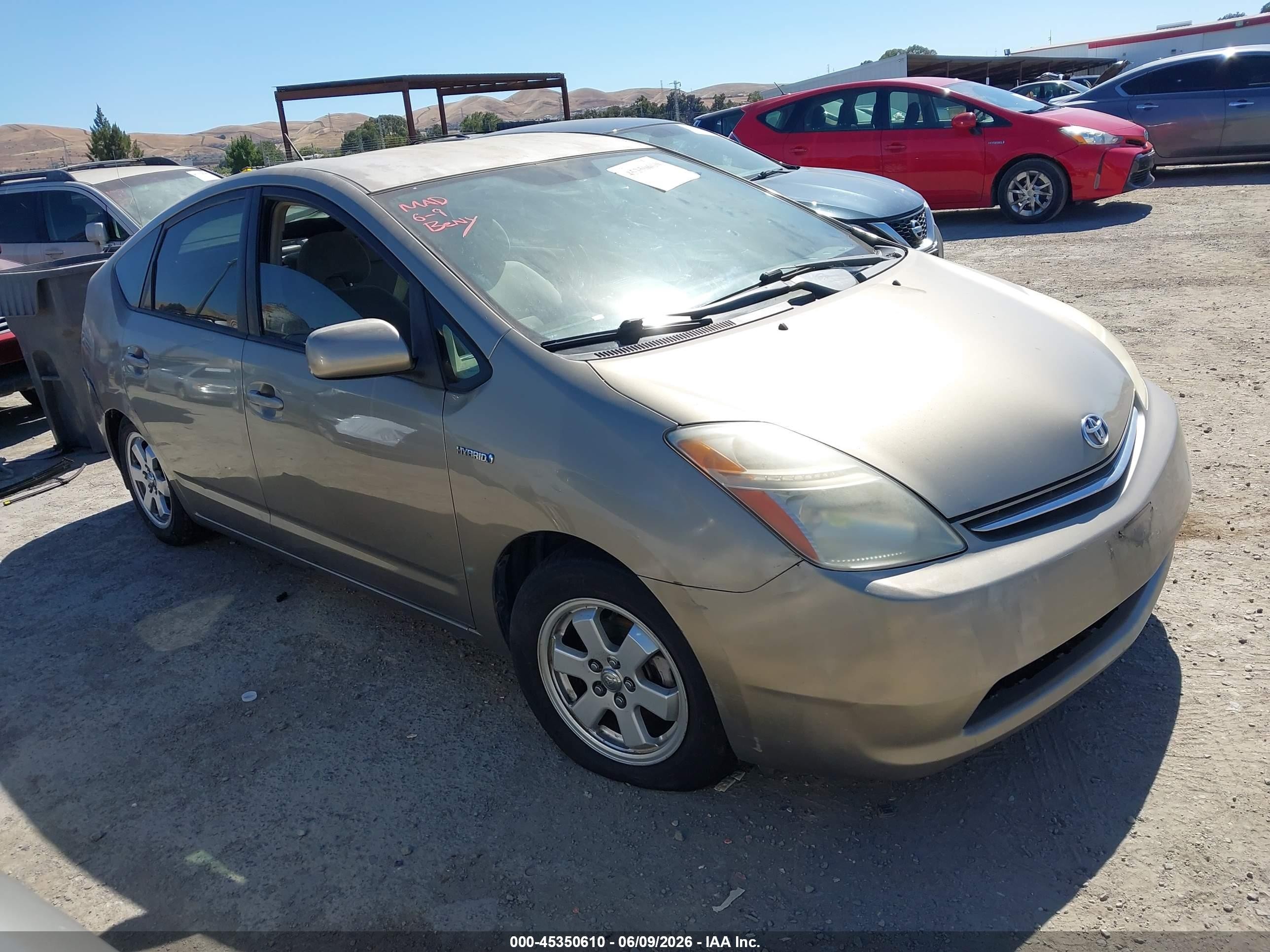 2008 Toyota Prius VIN JTDKB20U687729768 IAAI salvage auction — Normal Wear, Clear - Dealer Only (California), sold $350 on 2026-07-09 (photo 1)